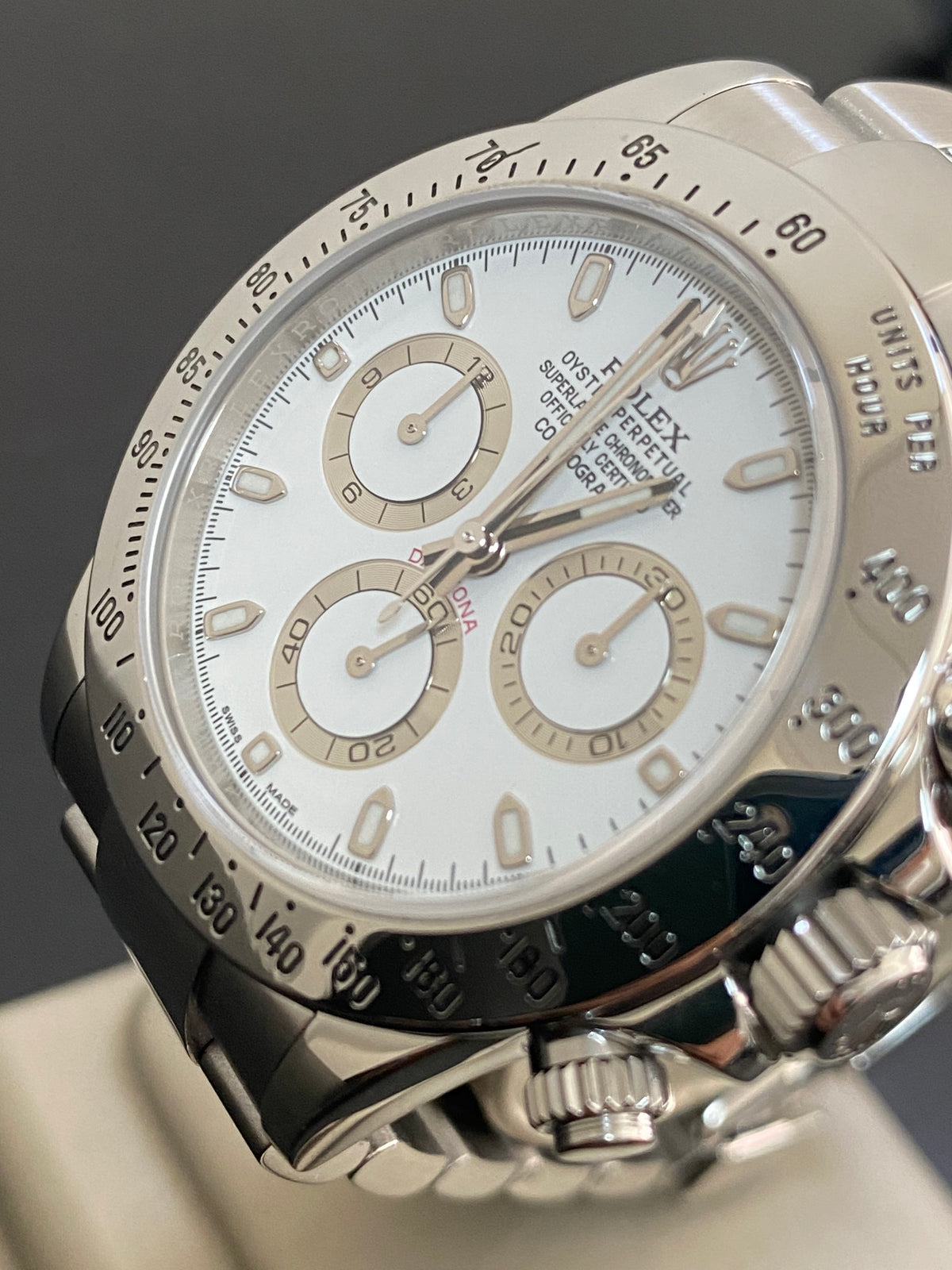 Rolex Steel Cosmograph Daytona - 2016 - White Index Dial - 116520 - *FULL SET*