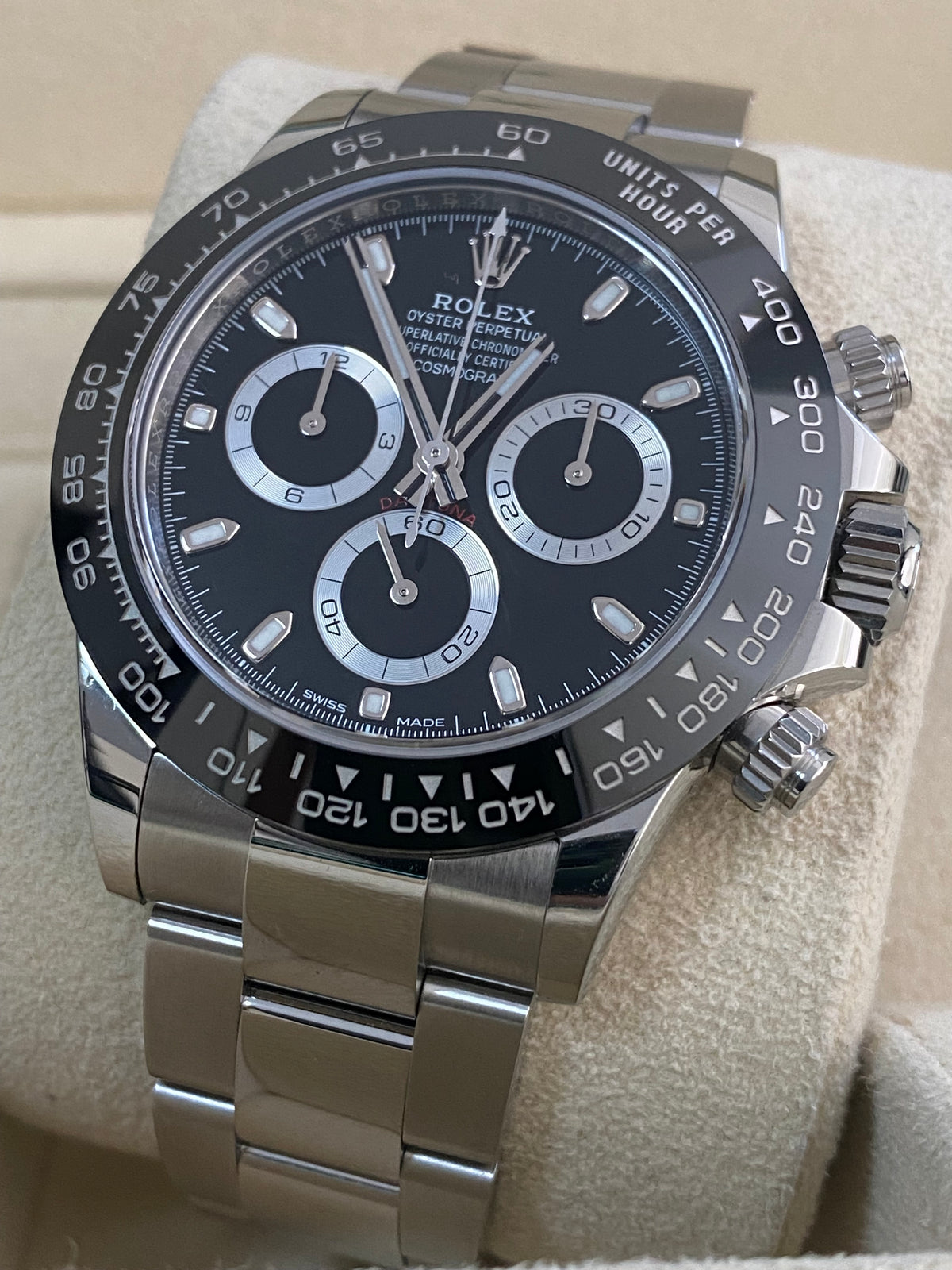 Rolex Steel Cosmograph Daytona - 2022 - Black Index Dial - 116500LN *FULL SET*