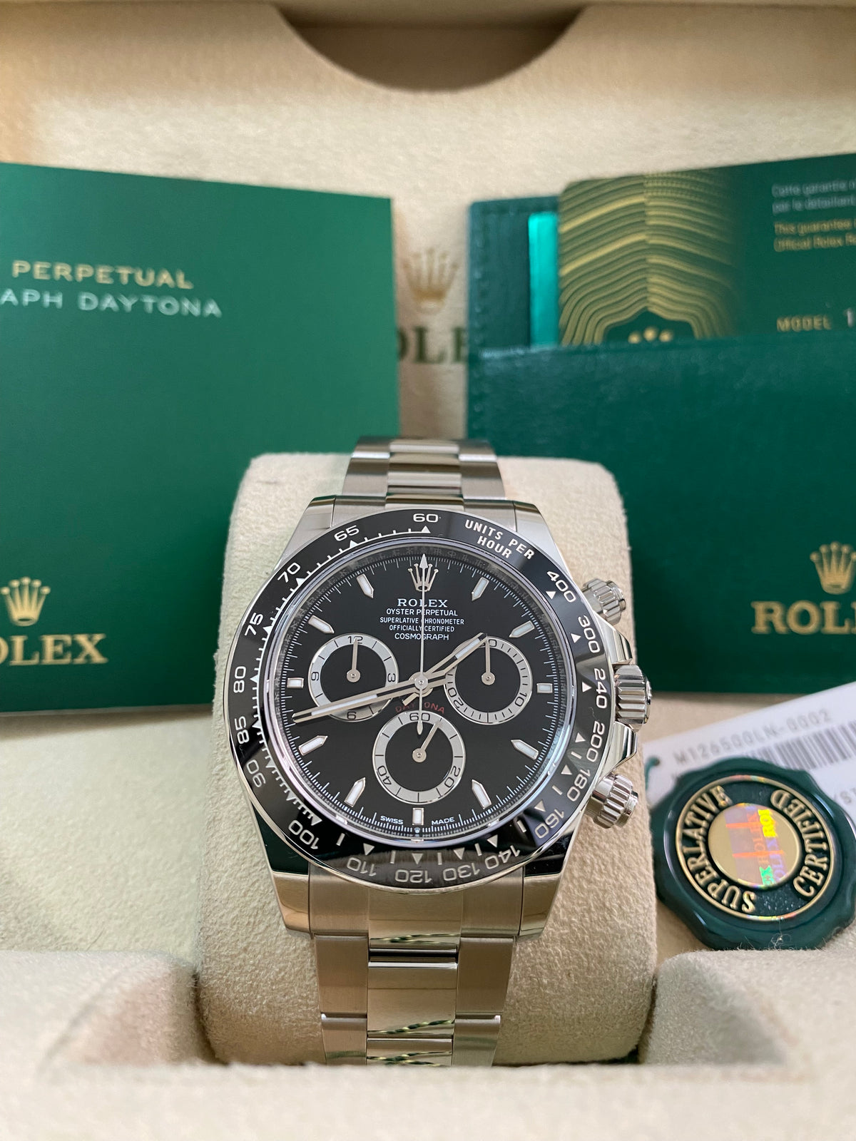 Rolex Steel Cosmograph Daytona - 2024 - Black Dial - 126500LN *FULL SET*