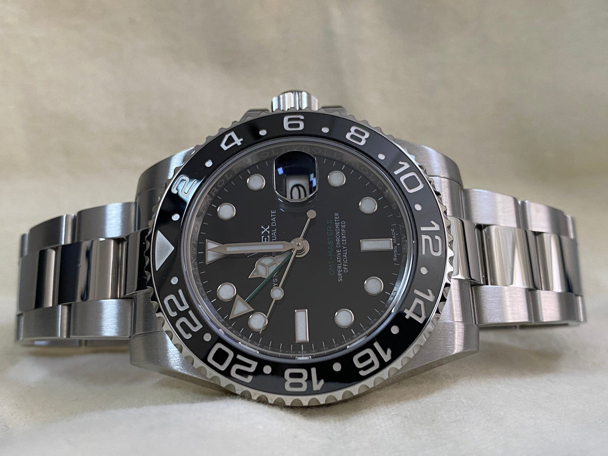 Rolex Steel GMT-Master II - 2019 - Black Bezel - Black Dial - Oyster Bracelet - 116710LN *FULL SET*