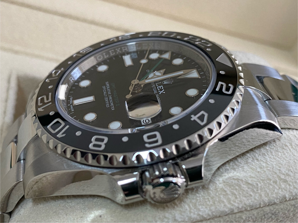 Rolex Steel GMT-Master II - 2019 - Black Bezel - Black Dial - Oyster Bracelet - 116710LN *FULL SET*