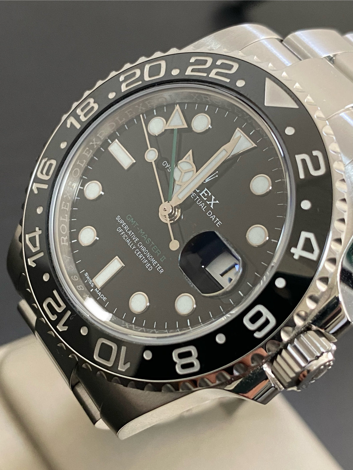 Rolex Steel GMT-Master II - 2019 - Black Bezel - Black Dial - Oyster Bracelet - 116710LN *FULL SET*