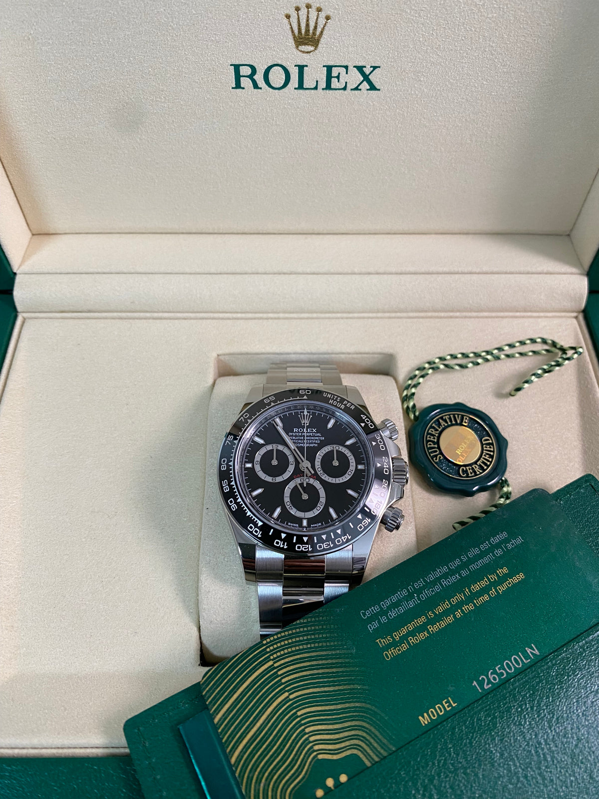 Rolex Steel Cosmograph Daytona - 2025 - Black Dial - 126500LN *FULL SET*