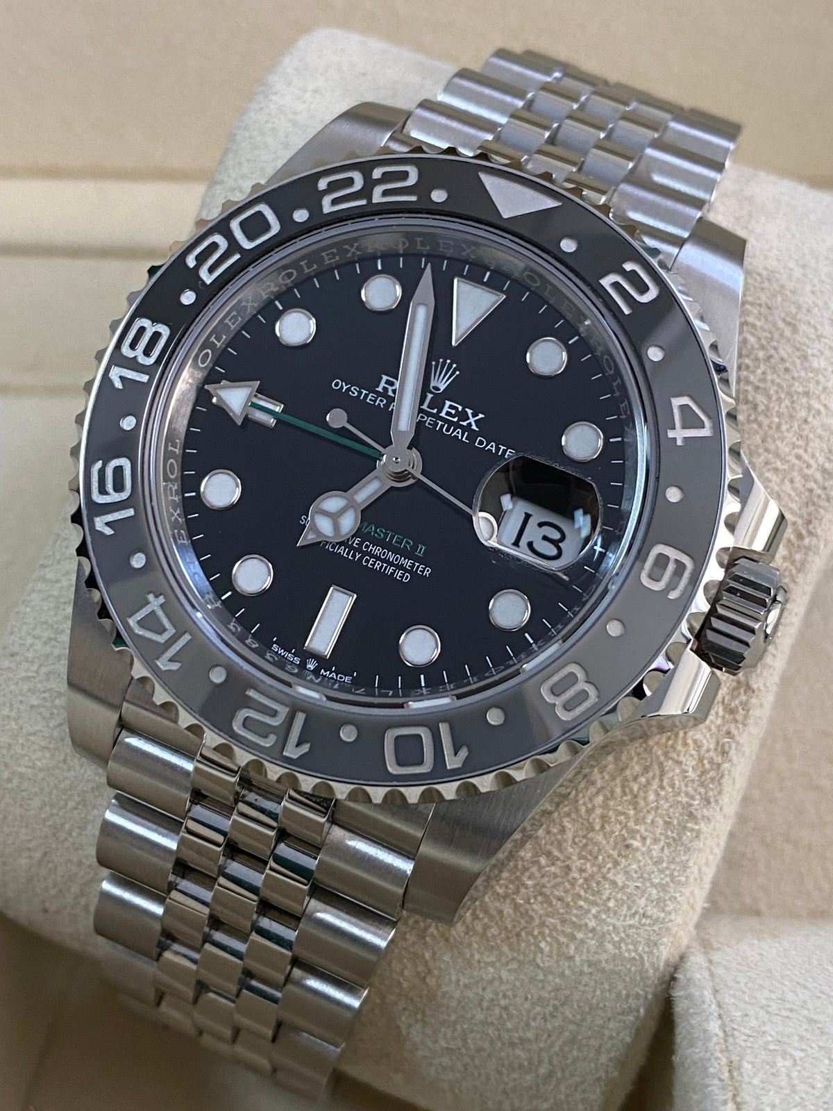 Rolex Steel GMT-Master II - 2024 - "Bruce Wayne" - Jubilee Bracelet - 126710GRNR *FULL SET*