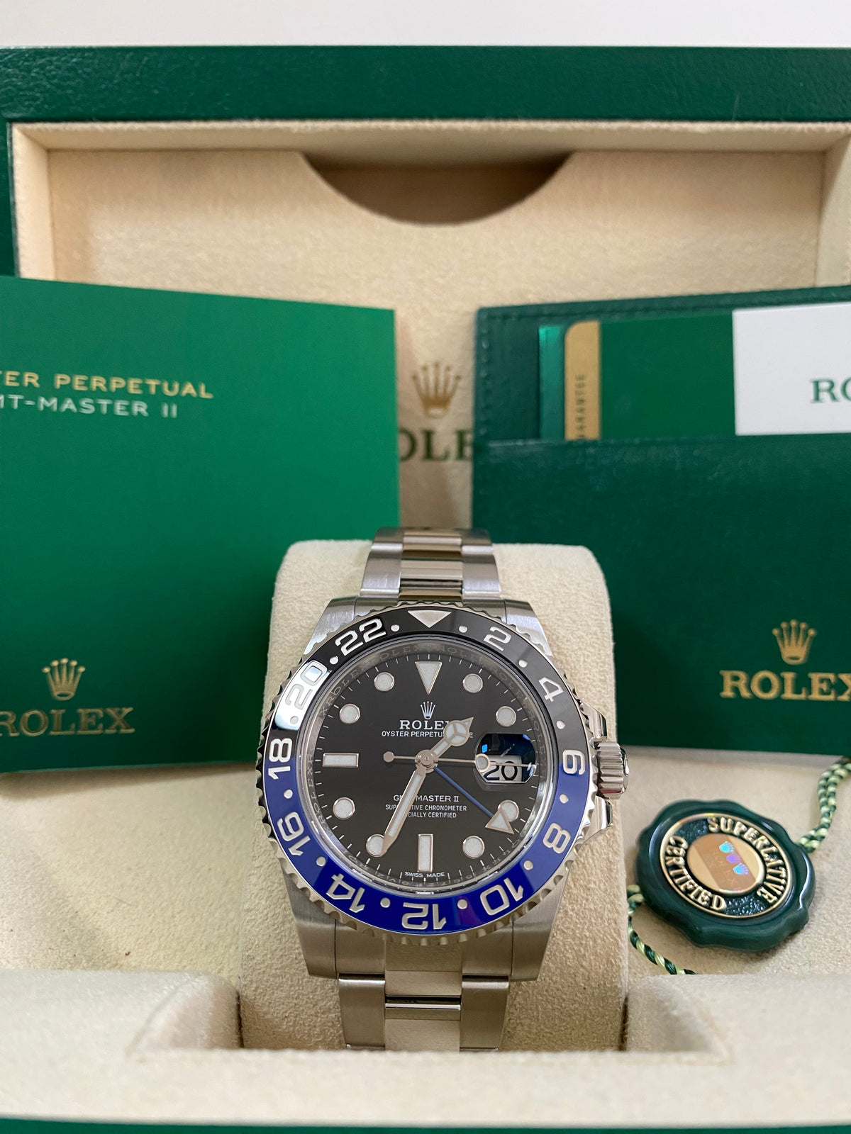 Rolex Steel GMT-Master II - 2018 - "Batman" - 116710BLNR *FULL SET*