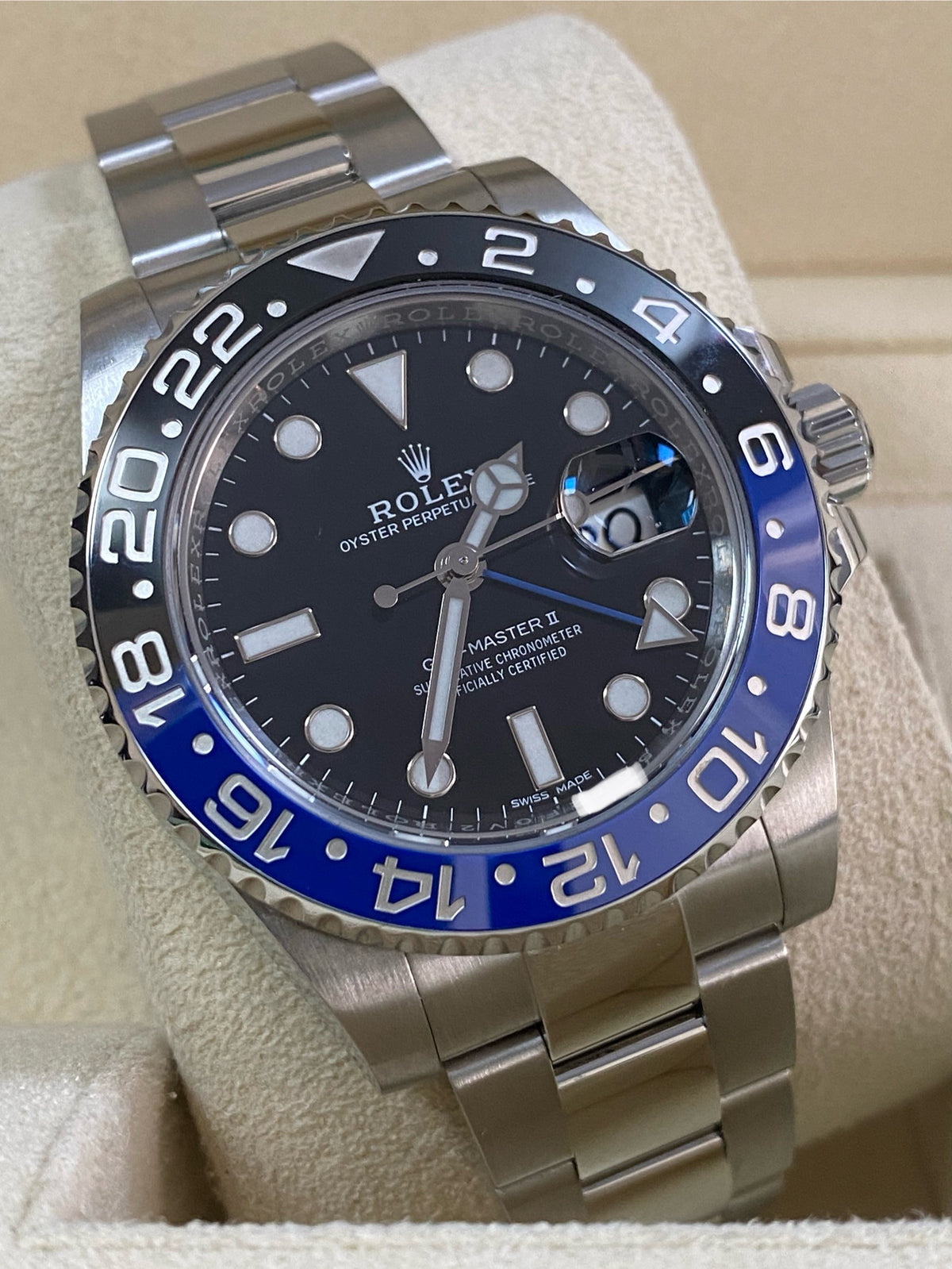 Rolex Steel GMT-Master II - 2018 - "Batman" - 116710BLNR *FULL SET*