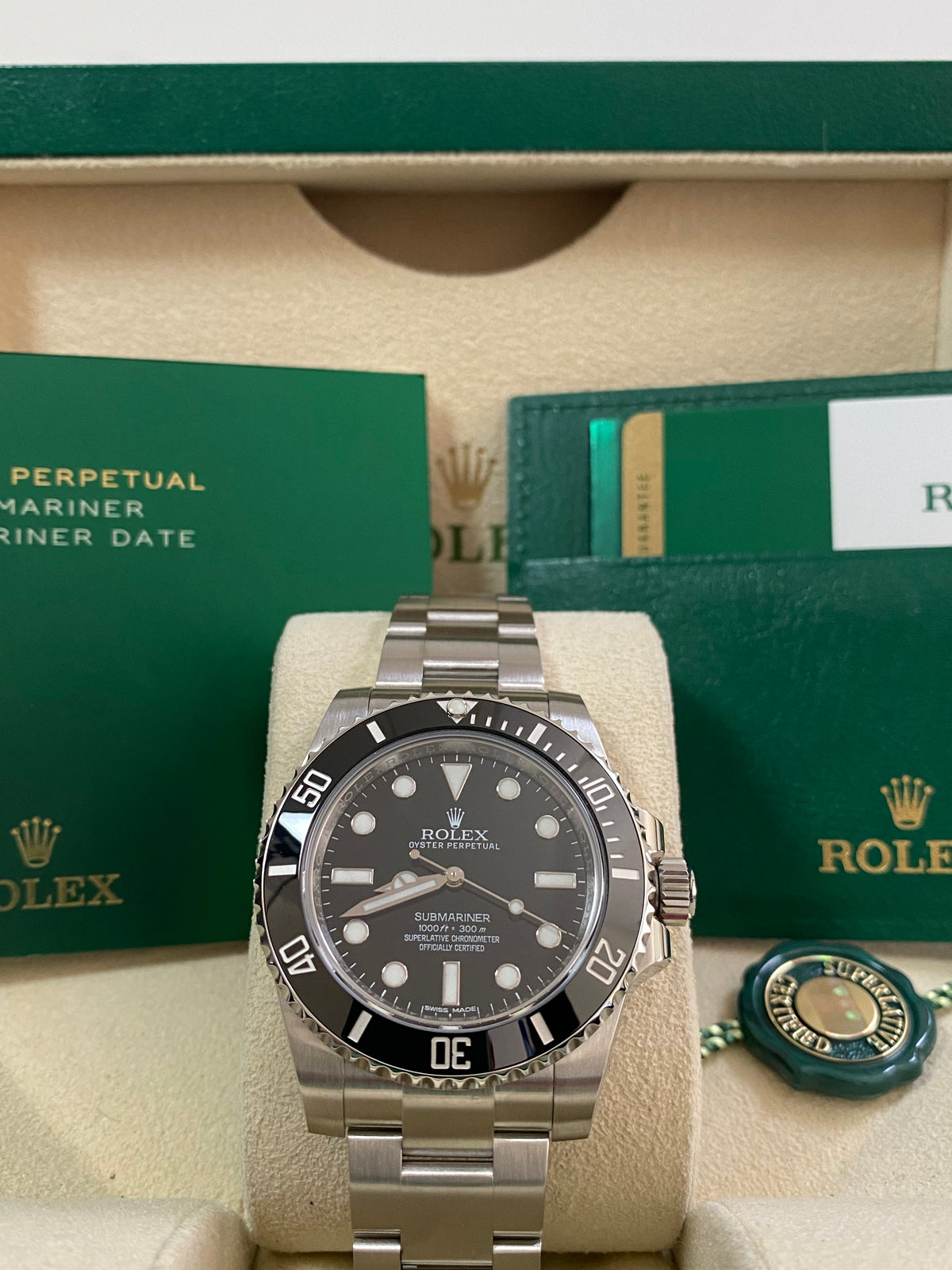 Rolex Steel Submariner No Date - 2017 - Black Dial - 114060 *COMPLETE SET*