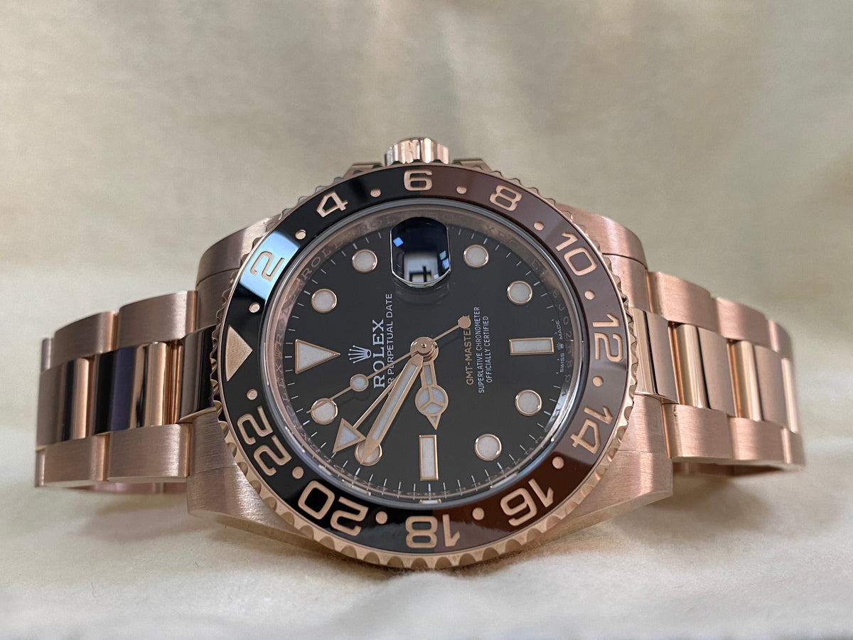 Rolex Everose Gold GMT-Master II - 2022 - "Root Beer" - Oyster Bracelet - 126715CHNR *FULL SET*