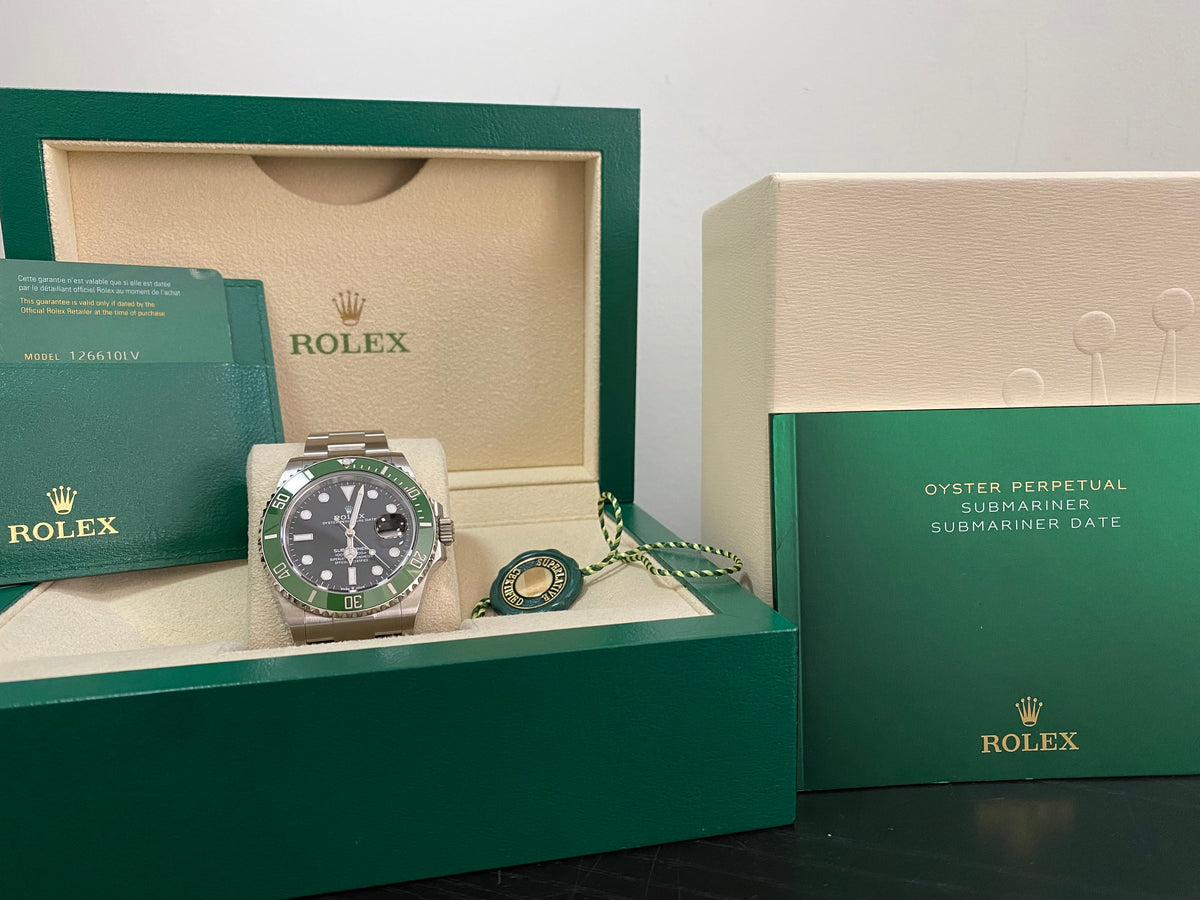 Rolex Steel Submariner Date - 2024 - "Kermit" MK II - Green Bezel - Black Dial - 126610LV *FULL SET*