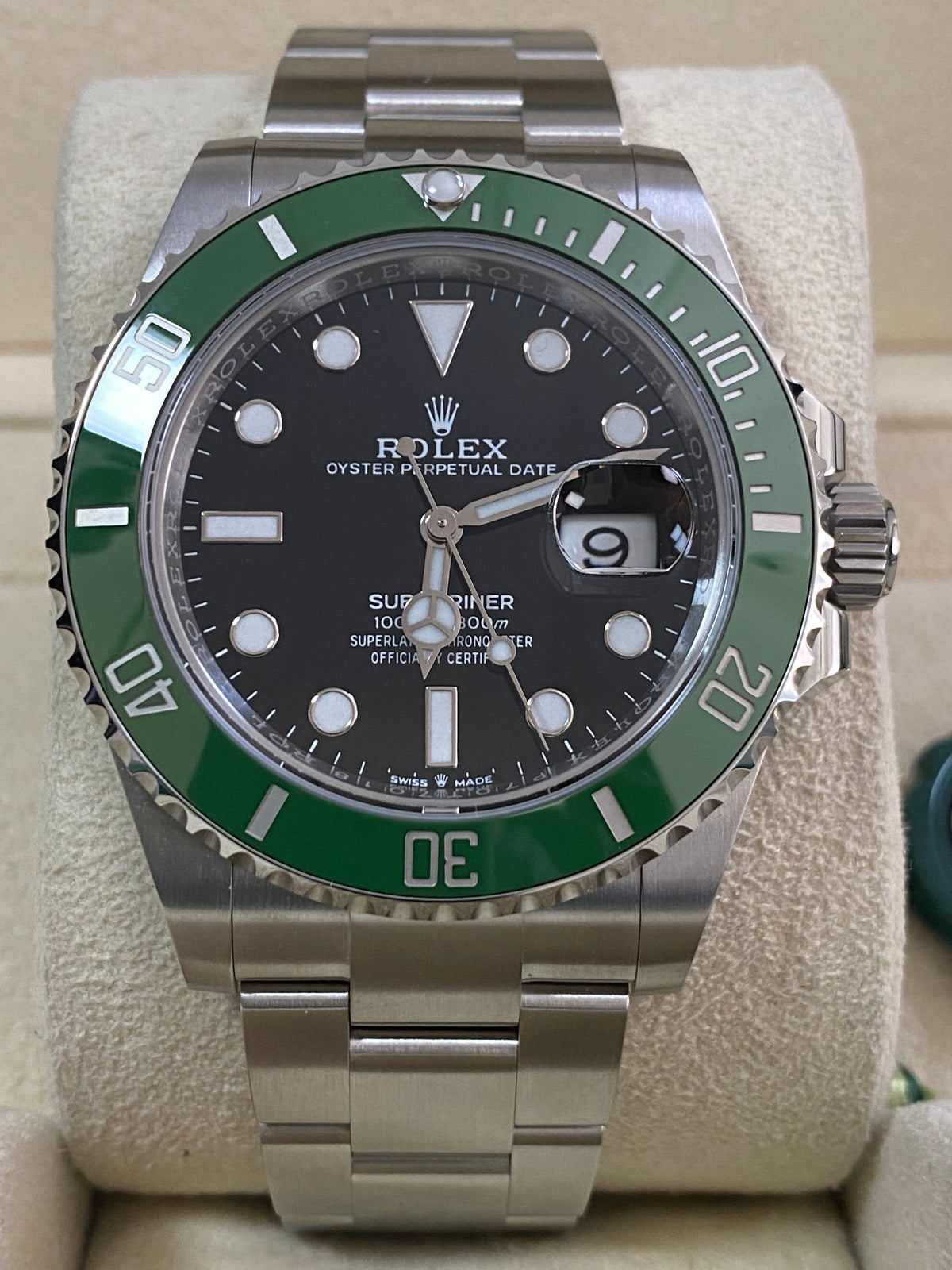 Rolex Steel Submariner Date - 2024 - "Kermit" MK II - Green Bezel - Black Dial - 126610LV *FULL SET*