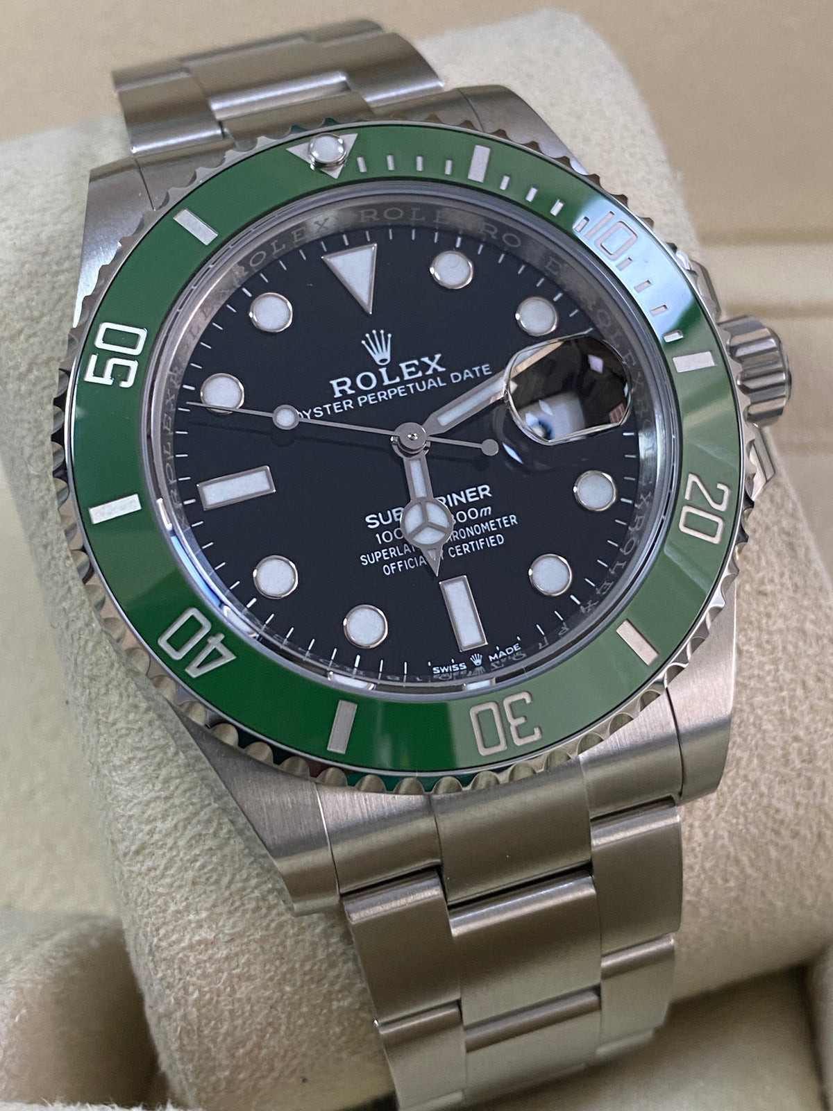 Rolex Steel Submariner Date - 2024 - "Kermit" MK II - Green Bezel - Black Dial - 126610LV *FULL SET*