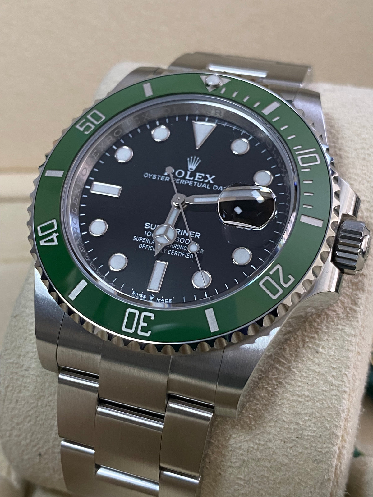 Rolex Steel Submariner Date - 2024 - "Kermit" MK II - Green Bezel - Black Dial - 126610LV *FULL SET*