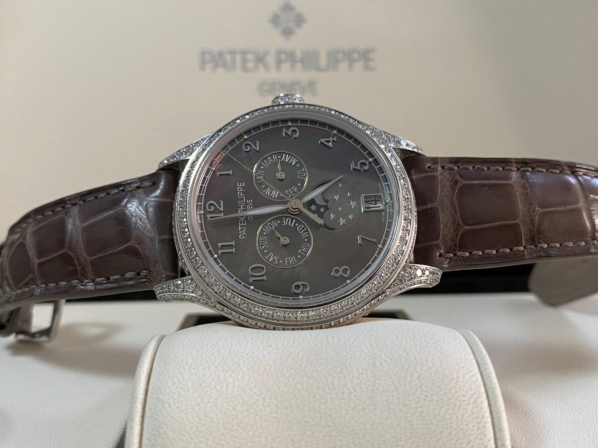 Patek Philippe Complications Annual Calendar - 2016 - Black Mother of Pearl Dial - White Gold - 4948G-001 *FULL SET*