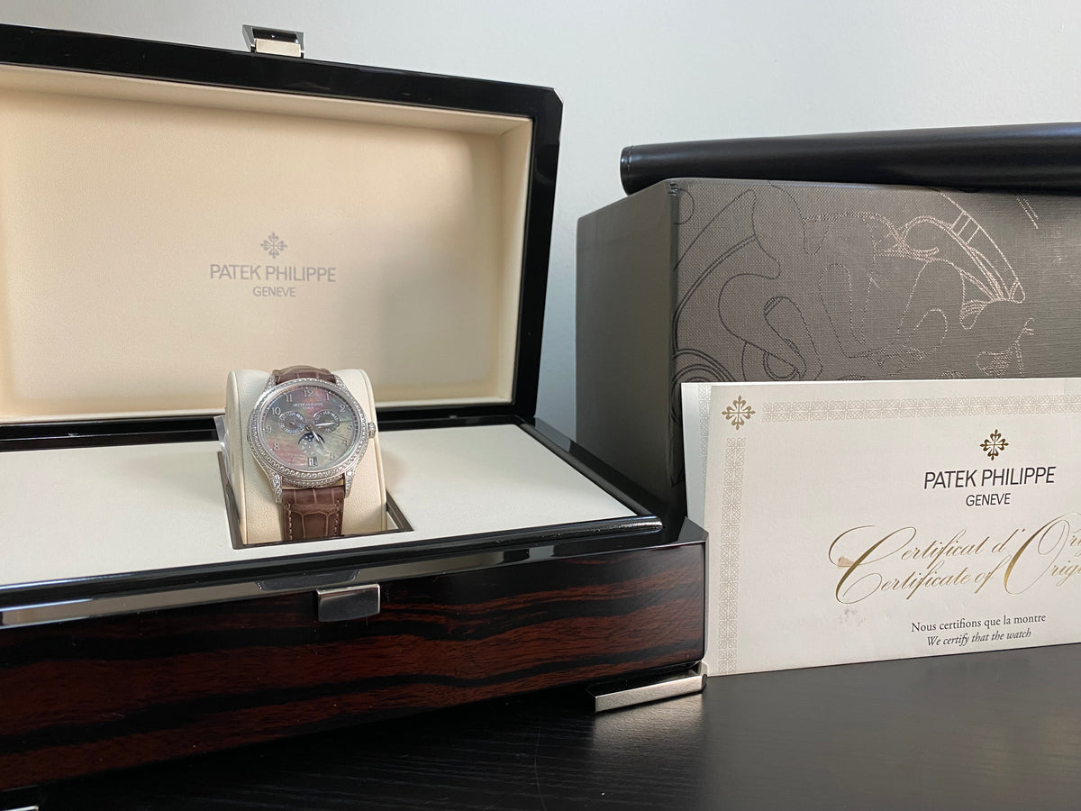 Patek Philippe Complications Annual Calendar - 2016 - Black Mother of Pearl Dial - White Gold - 4948G-001 *FULL SET*