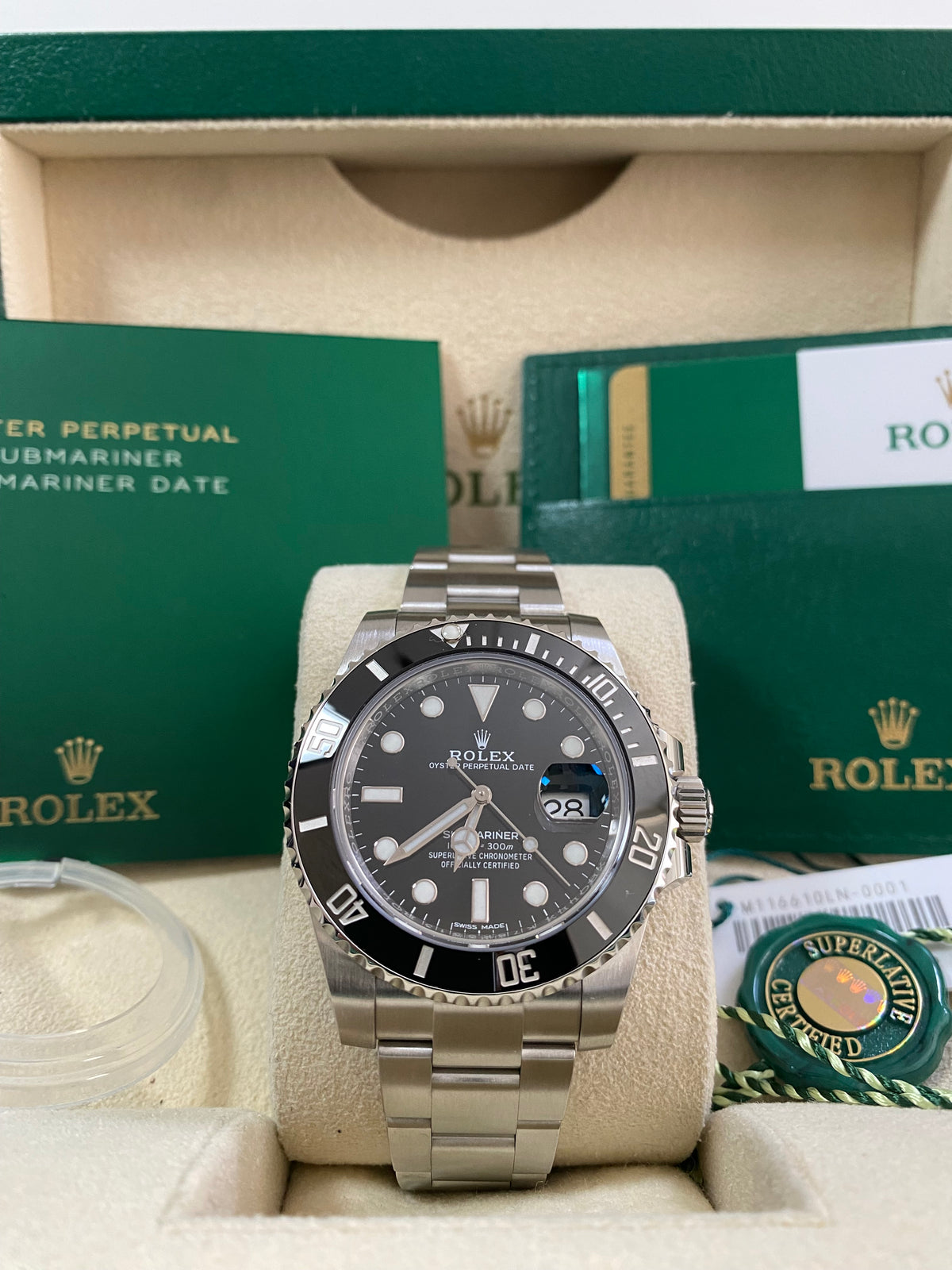 Rolex Steel Submariner Date - 2019 - Ceramic Bezel - Black Dial - 116610LN *FULL SET*