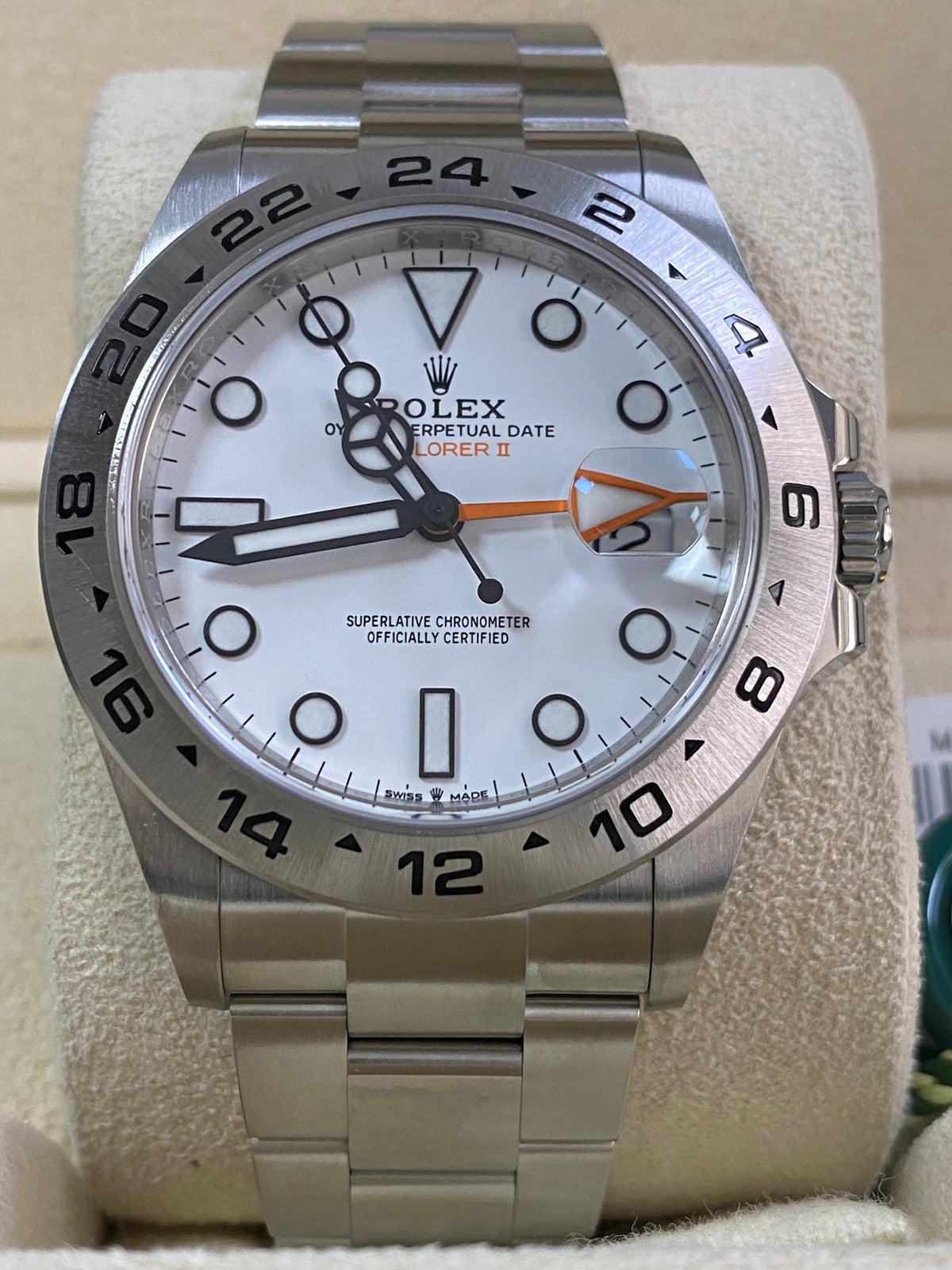 Rolex Oystersteel Explorer II - 2022 - "Polar" White Dial - Oyster Bracelet - 226570 *FULL SET*