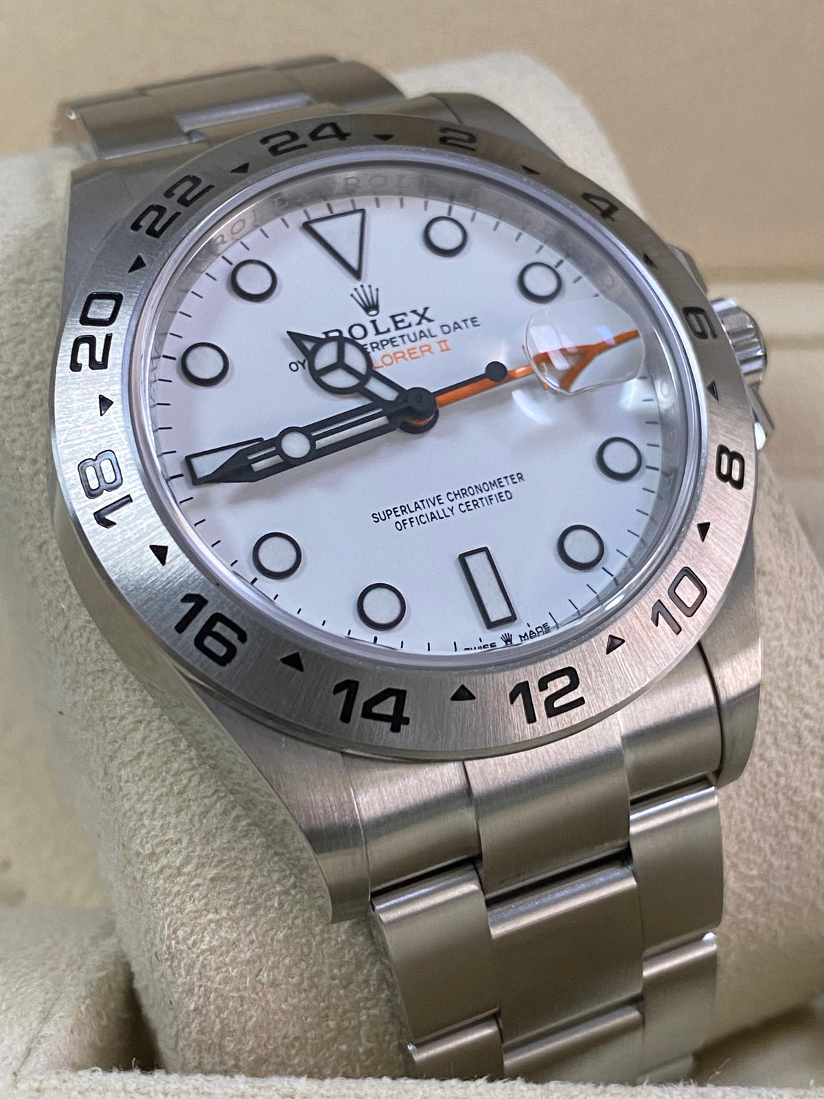 Rolex Oystersteel Explorer II - 2022 - "Polar" White Dial - Oyster Bracelet - 226570 *FULL SET*