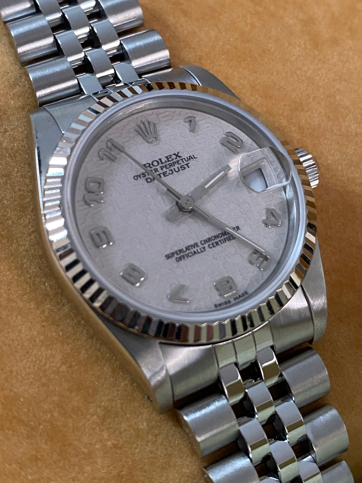 Rolex Steel Datejust 31 - Fluted Bezel - Silver Arabic Dial - Jubilee Bracelet - 68274