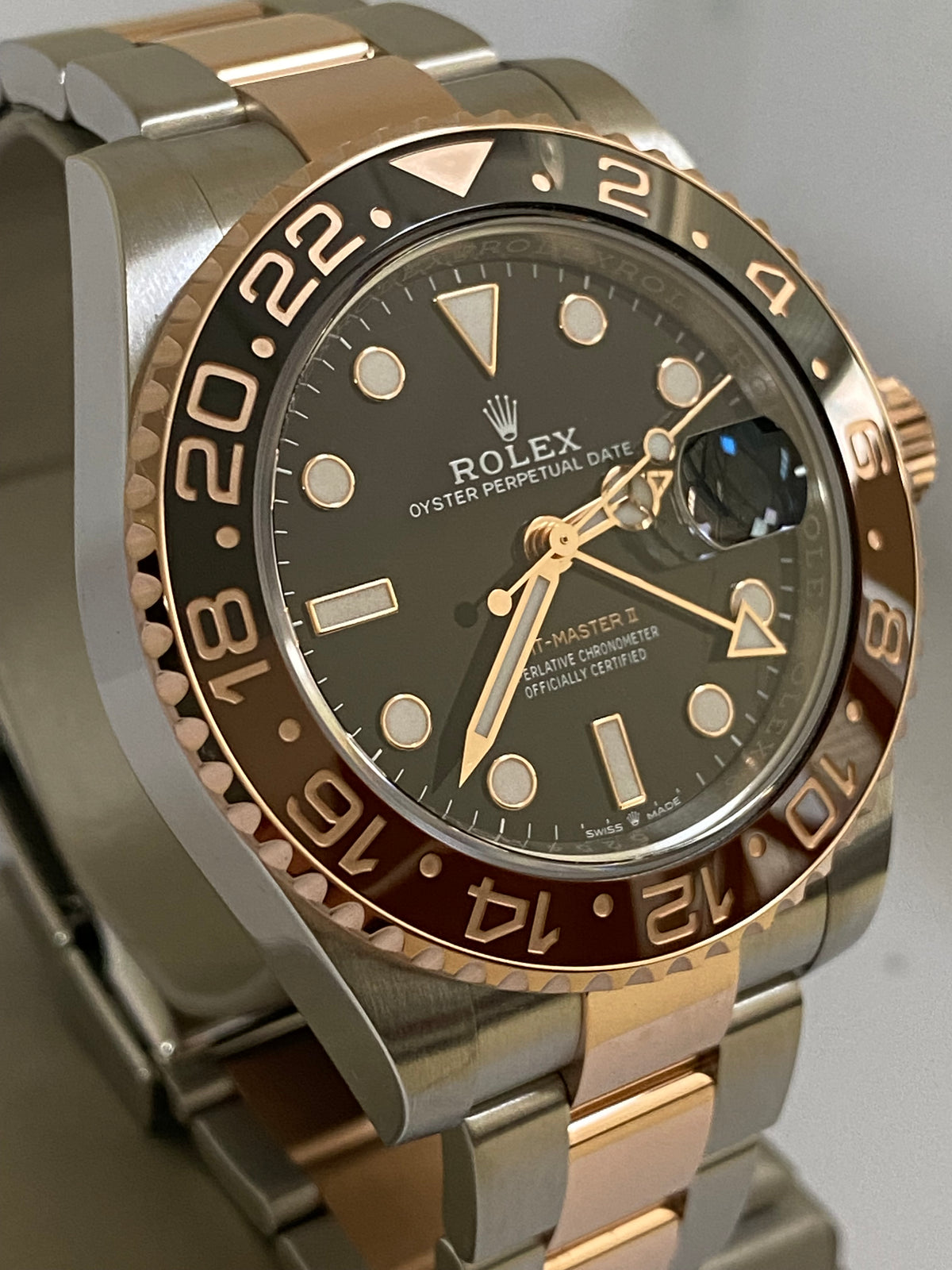 Rolex Everose Rolesor GMT-Master II - 2023 - "Root Beer" Bezel - Oyster Bracelet - 126711CHNR