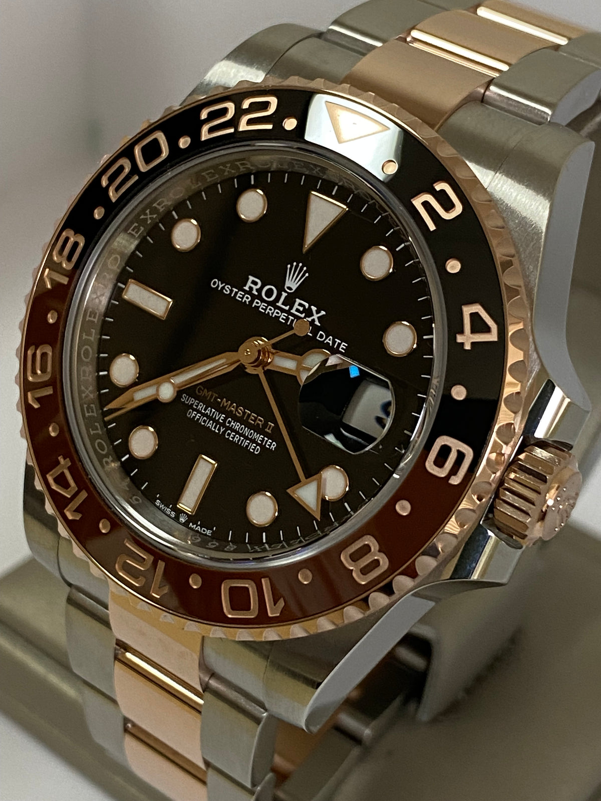 Rolex Everose Rolesor GMT-Master II - 2023 - "Root Beer" Bezel - Oyster Bracelet - 126711CHNR