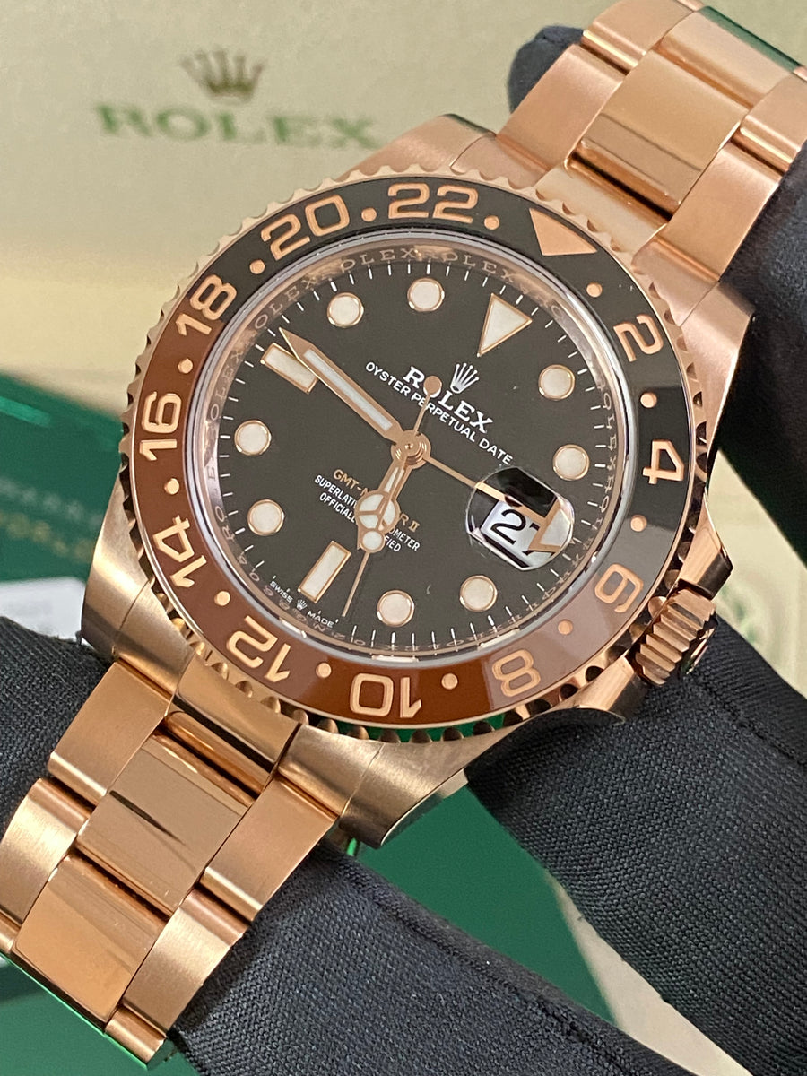 Rolex Everose Gold GMT-Master II - 2020 - "Root Beer" - Oyster Bracelet - 126715CHNR *UNPOLISHED*