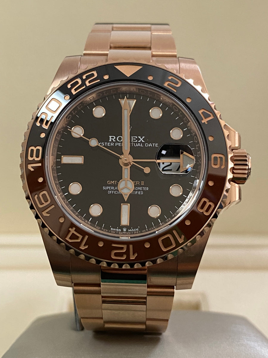 Rolex Everose Gold GMT-Master II - 2020 - "Root Beer" - Oyster Bracelet - 126715CHNR *UNPOLISHED*