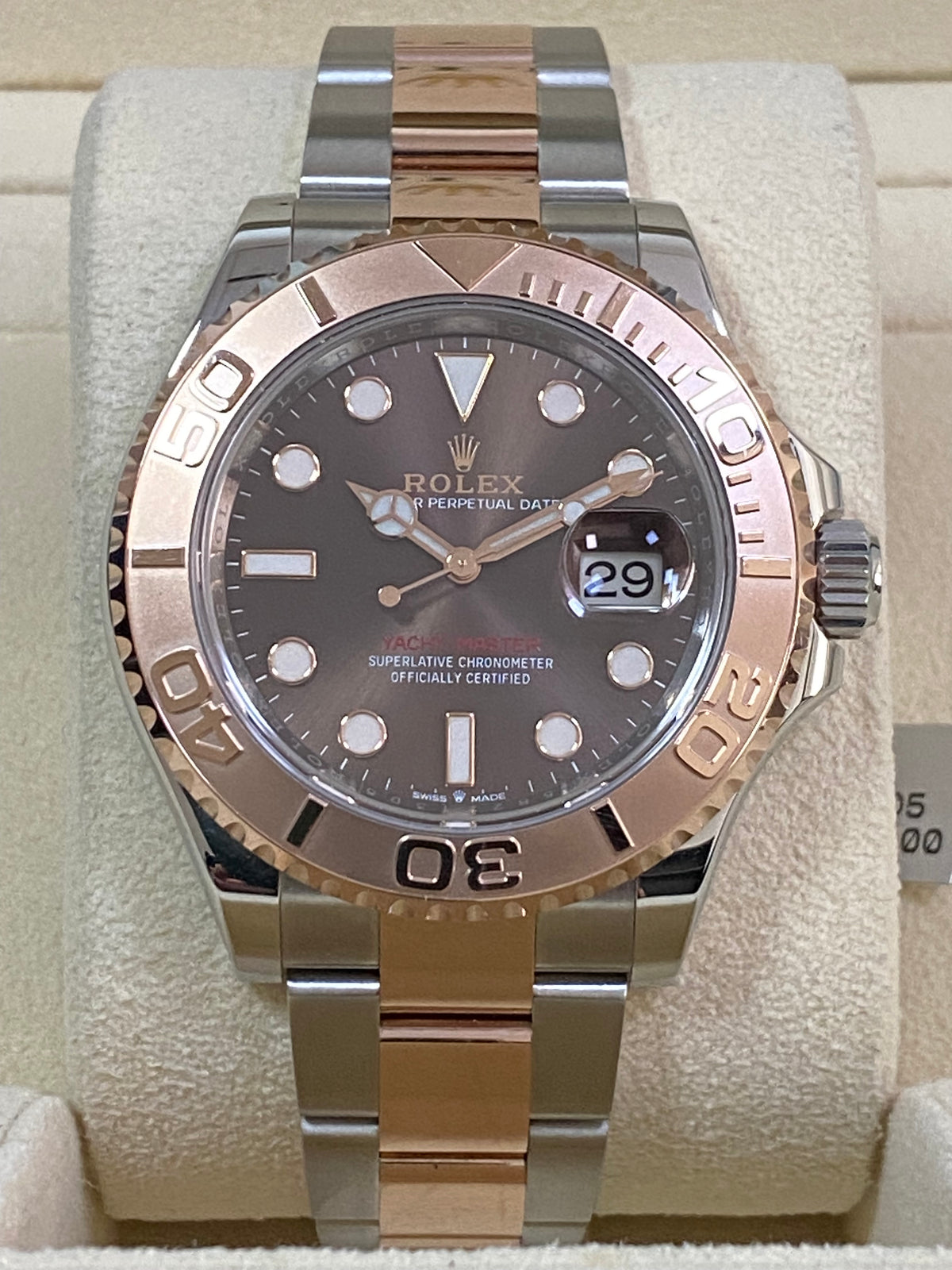 Rolex Steel and Everose Gold Yacht-Master 40 - 2023 - Chocolate Dial - 126621