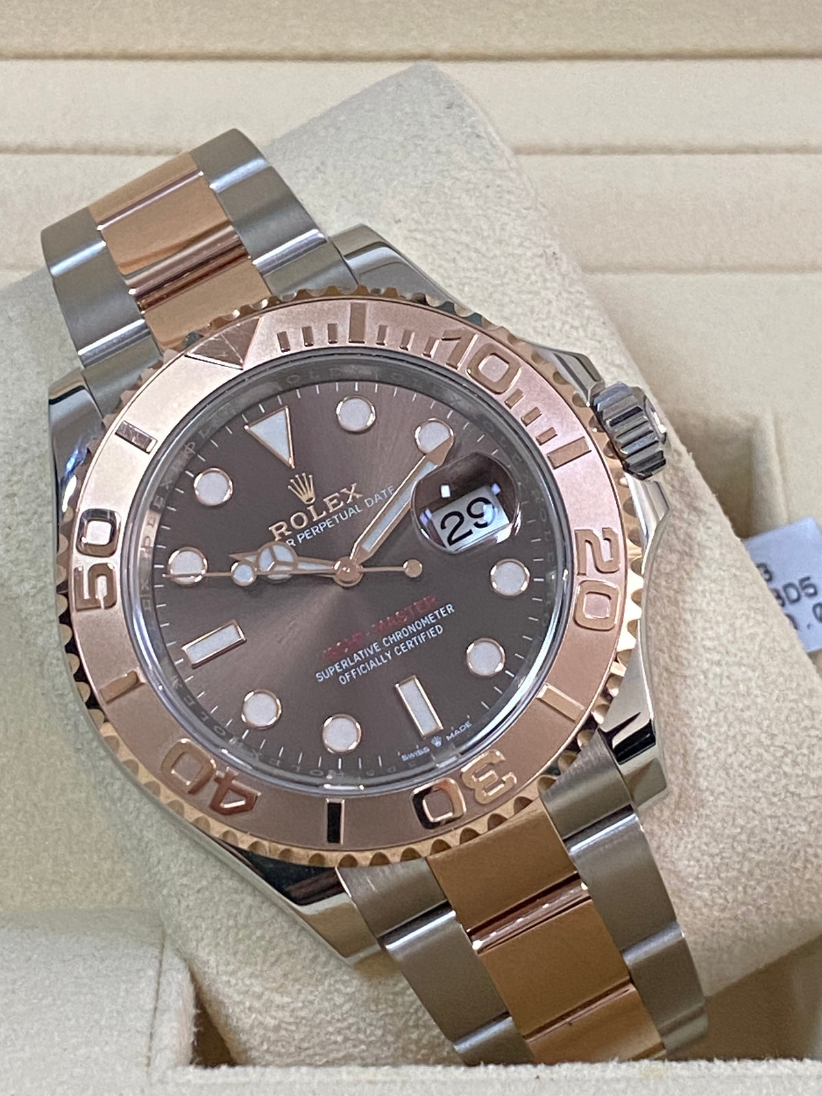 Rolex Steel and Everose Gold Yacht-Master 40 - 2023 - Chocolate Dial - 126621