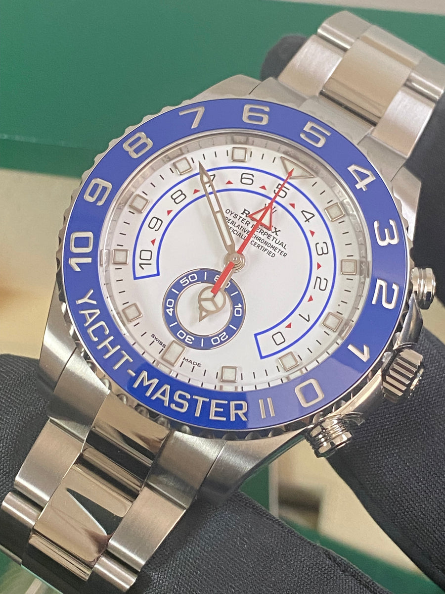 Rolex Steel Yacht-Master II - 2021 - White Dial - 116680 *FULL SET*