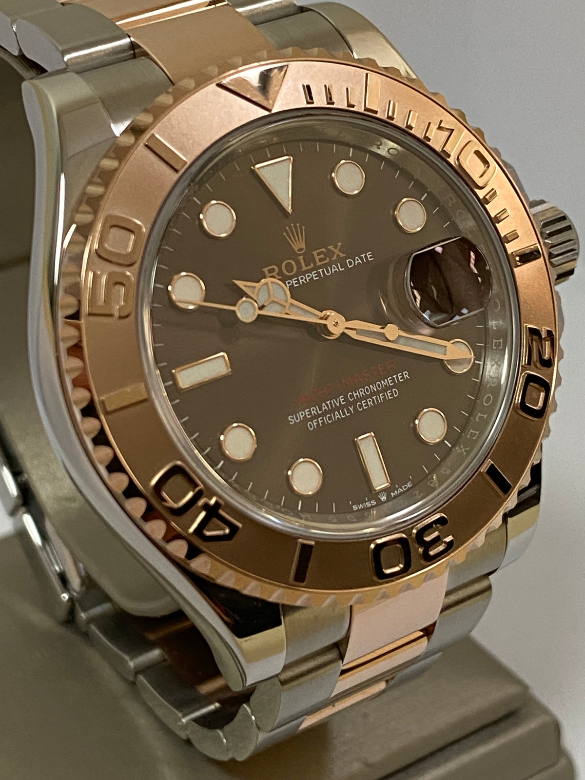 Rolex Steel and Everose Gold Yacht-Master 40 - 2023 - Chocolate Dial - 126621