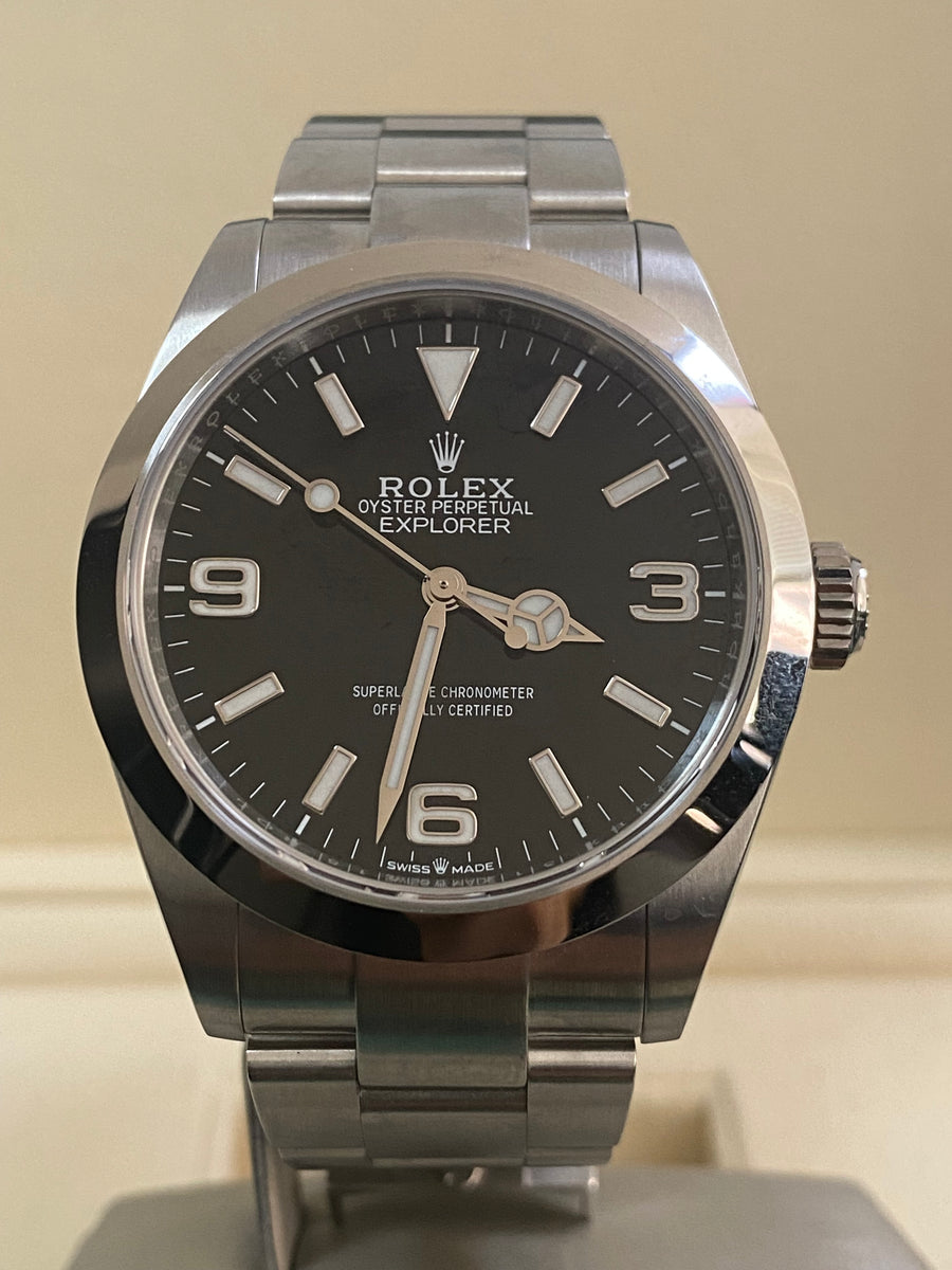 Rolex Oyster Perpetual Explorer - 2024 - Black Dial - Smooth Bezel - 224270 *FULL SET*