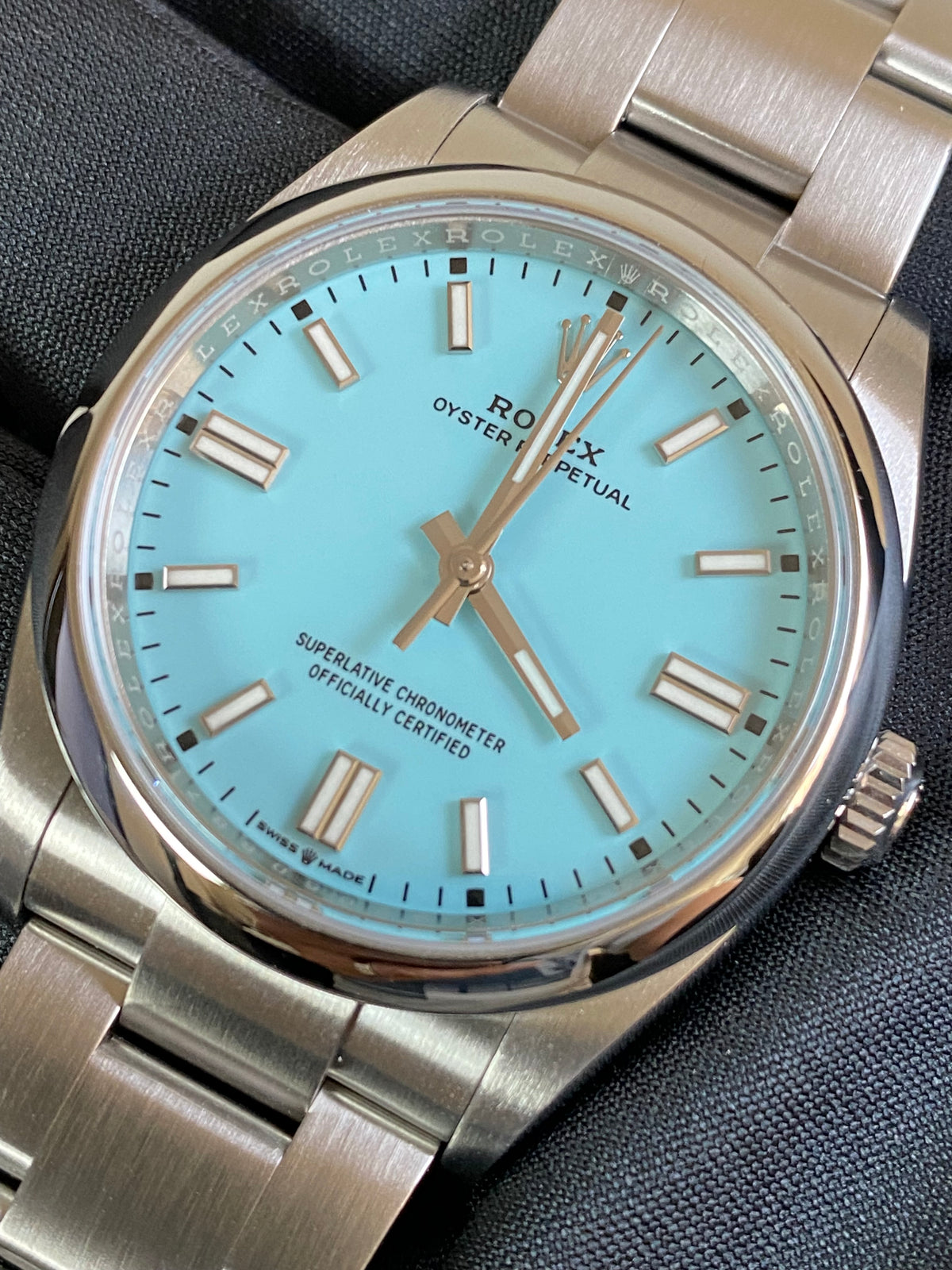 Rolex Oyster Perpetual 36 - 2023 - Domed Bezel - Tiffany Dial - Oyster Bracelet - 126000