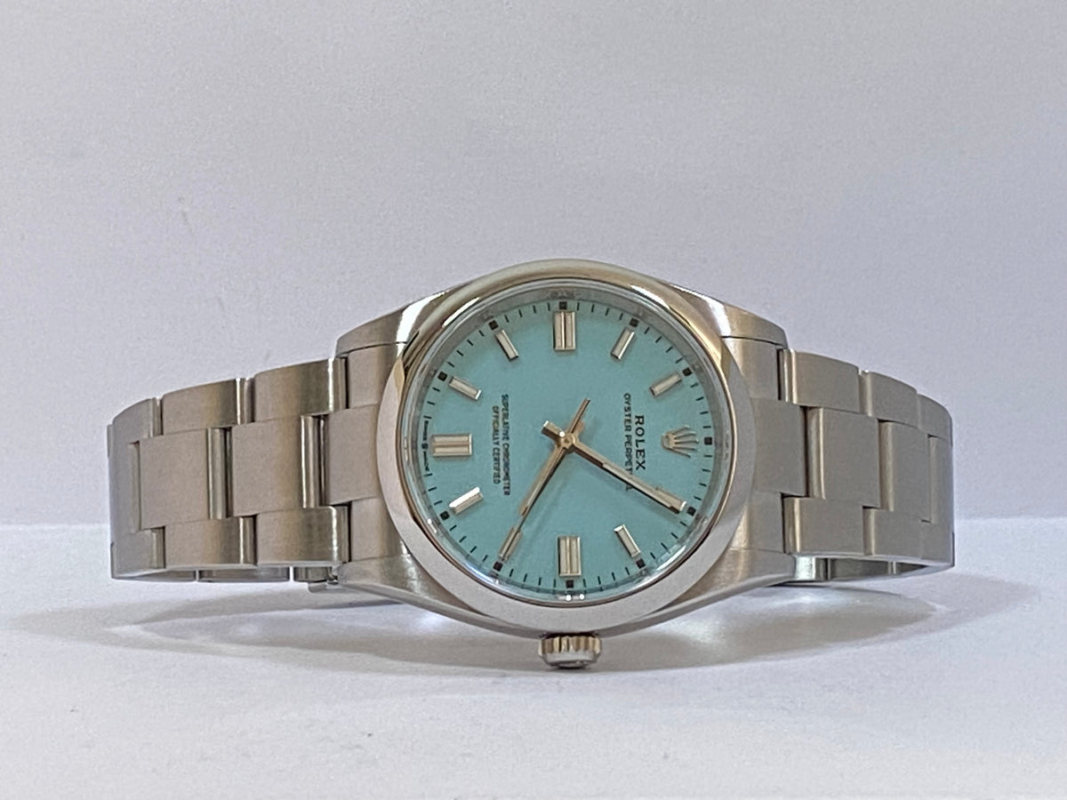 Rolex Oyster Perpetual 36 - 2023 - Domed Bezel - Tiffany Dial - Oyster Bracelet - 126000