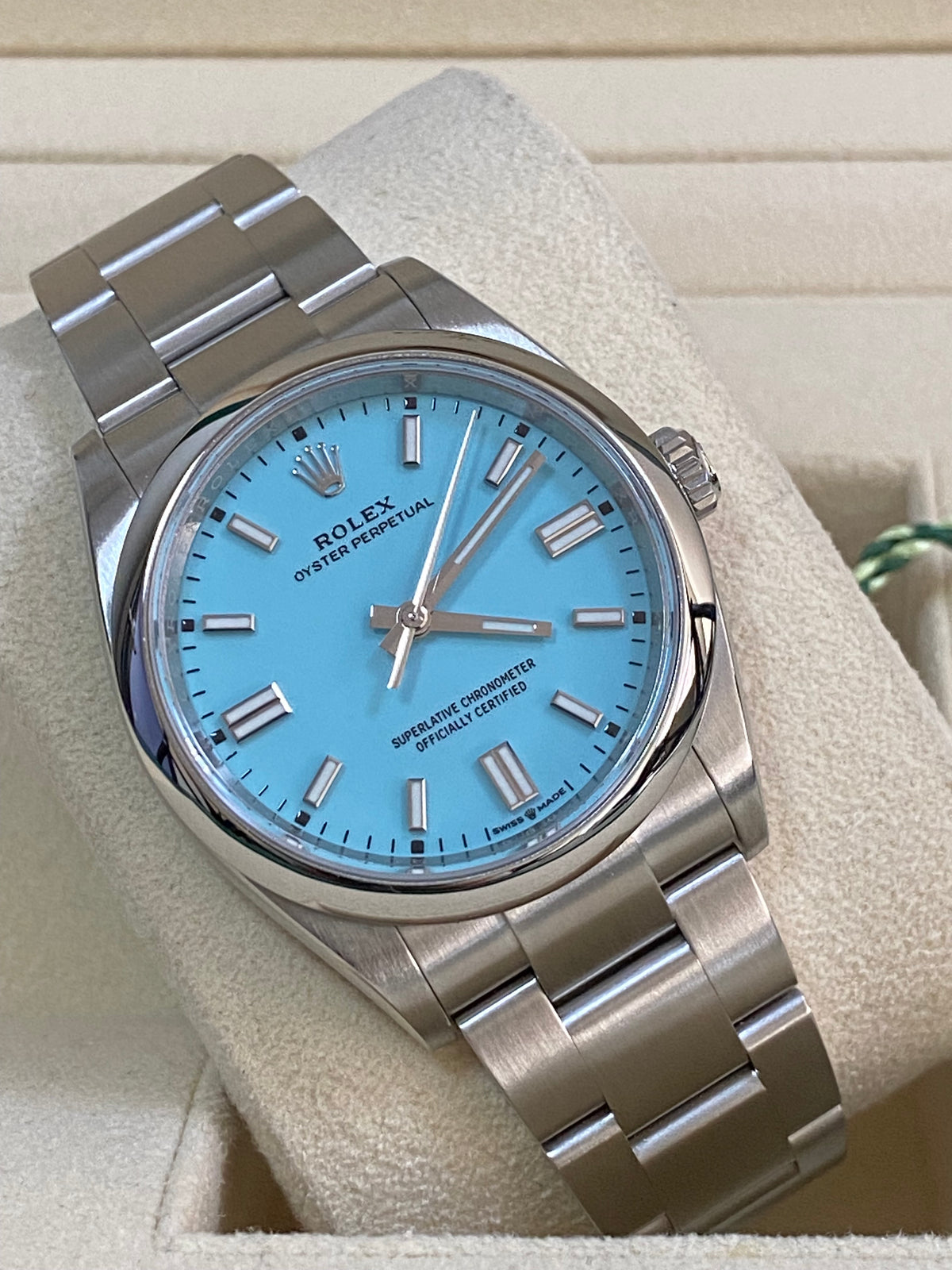 Rolex Oyster Perpetual 36 - 2023 - Domed Bezel - Tiffany Dial - Oyster Bracelet - 126000