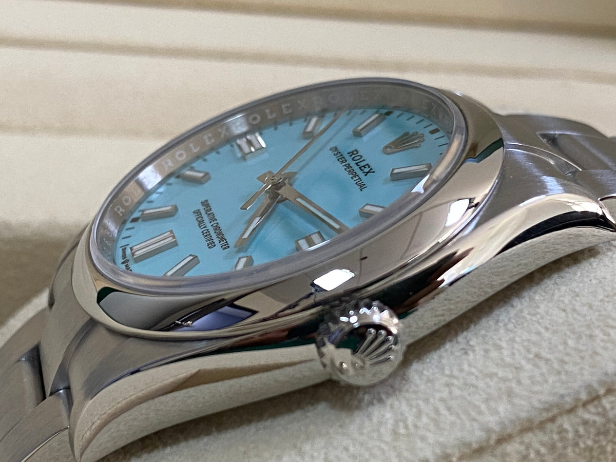 Rolex Oyster Perpetual 36 - 2023 - Domed Bezel - Tiffany Dial - Oyster Bracelet - 126000