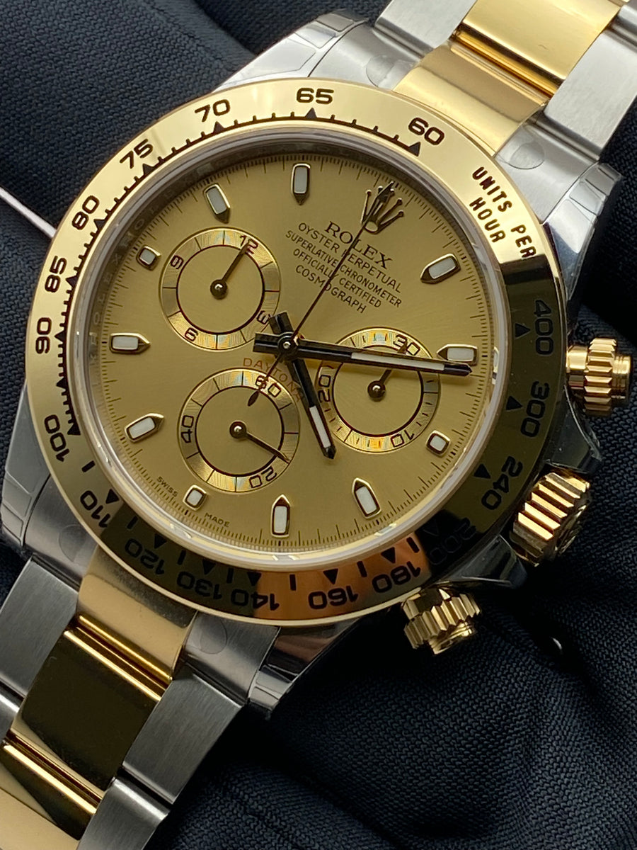 Rolex Yellow Rolesor Cosmograph Daytona - 2023 - Champagne Index Dial - 116503