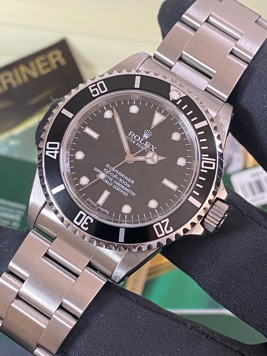 Rolex Steel No Date Submariner - 2008 - Pre Ceramic Bezel - Black Dial - 14060M *FULL SET*