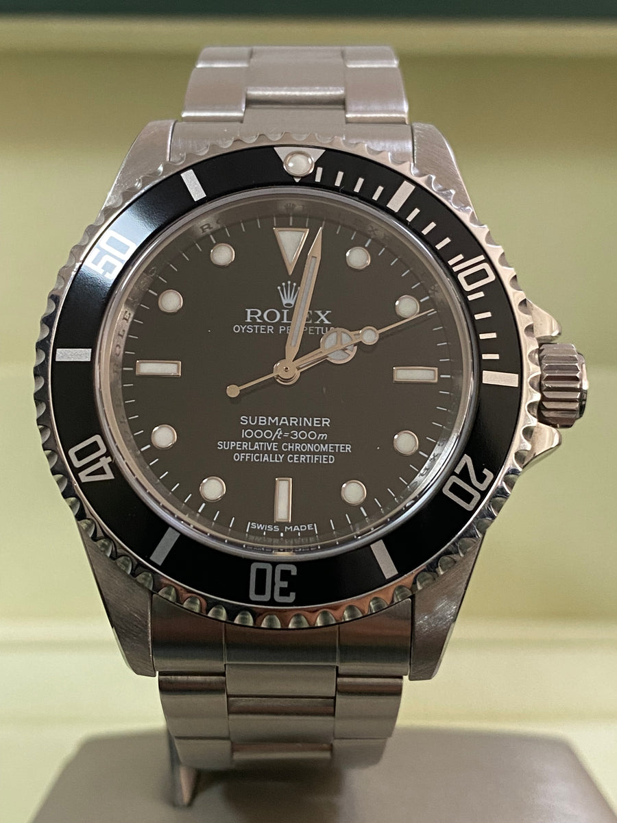 Rolex Steel No Date Submariner - 2008 - Pre Ceramic Bezel - Black Dial - 14060M *FULL SET*