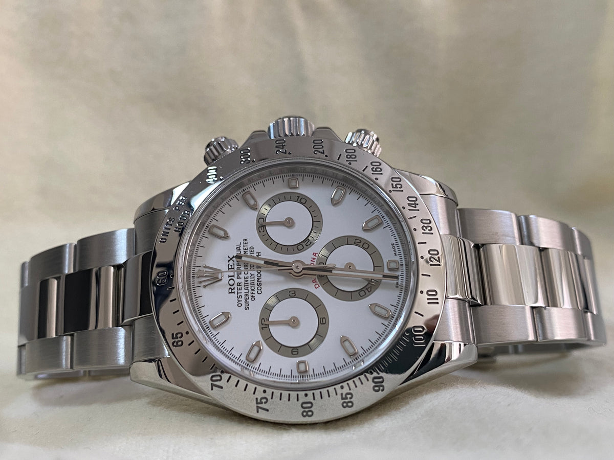 Rolex Steel Cosmograph Daytona - White Index Dial - 116520