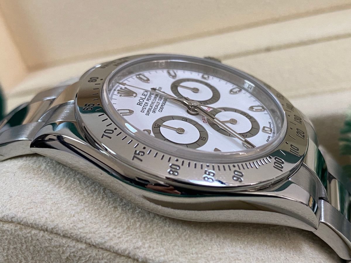 Rolex Steel Cosmograph Daytona - White Index Dial - 116520