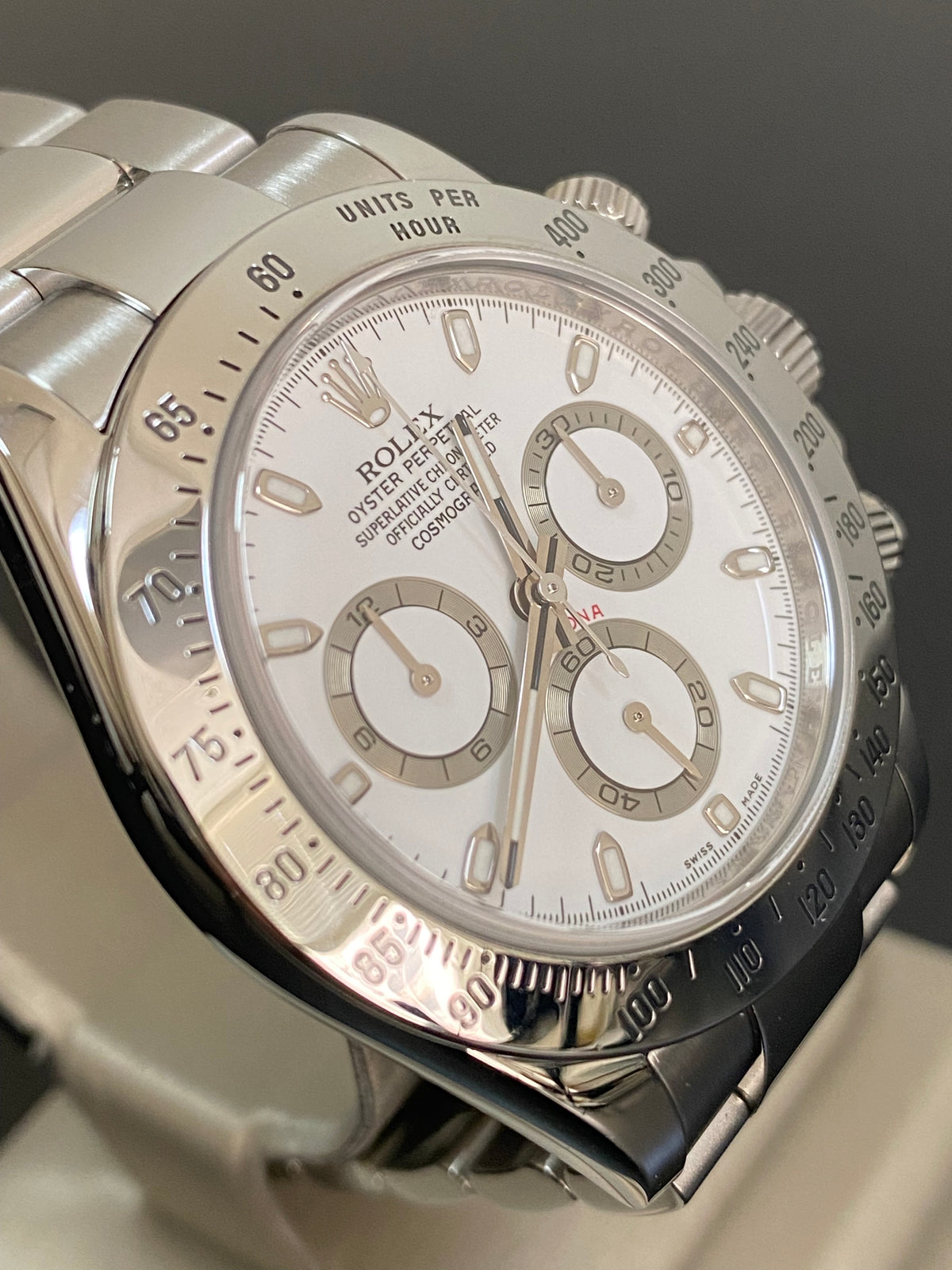 Rolex Steel Cosmograph Daytona - White Index Dial - 116520