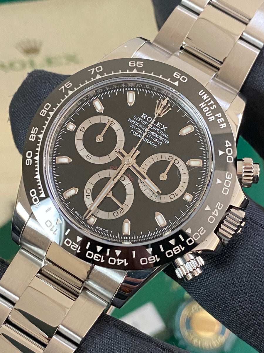 Rolex Steel Cosmograph Daytona - 2022 - Black Index Dial - 116500LN *FULL SET*