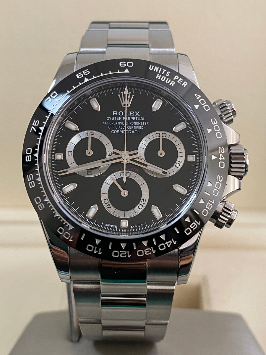 Rolex Steel Cosmograph Daytona - 2022 - Black Index Dial - 116500LN *FULL SET*