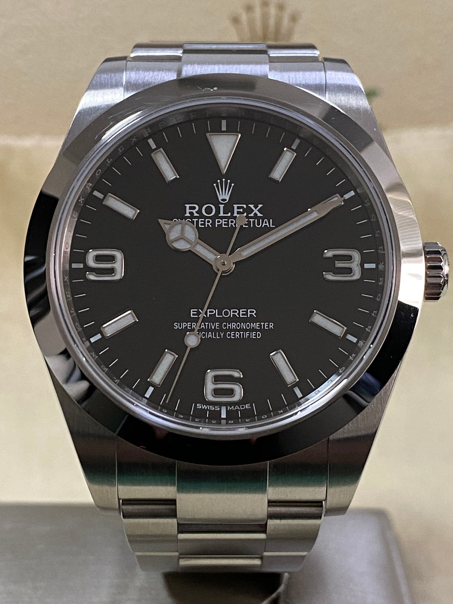 Rolex Oyster Perpetual Explorer - 2020 - Black Dial - Smooth Bezel - 214270