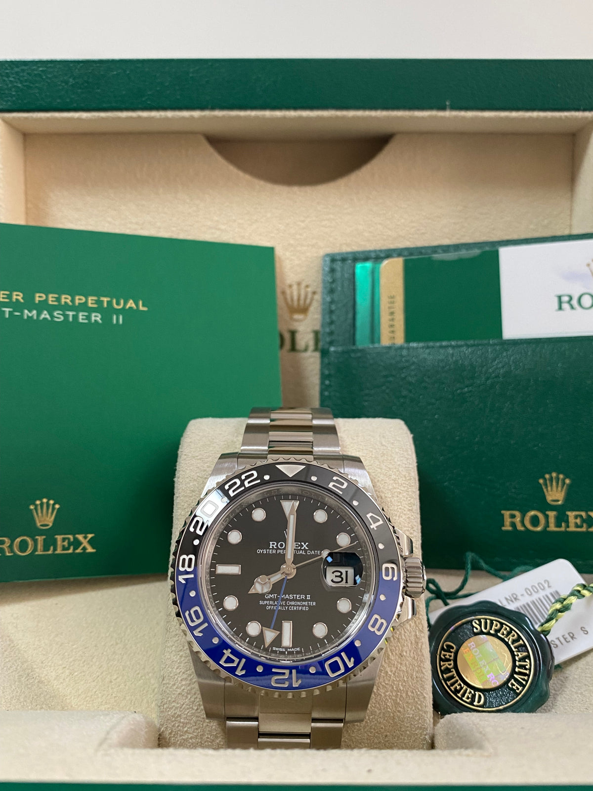 Rolex Steel GMT-Master II - 2016 - "Batman" - 116710BLNR *FULL SET*