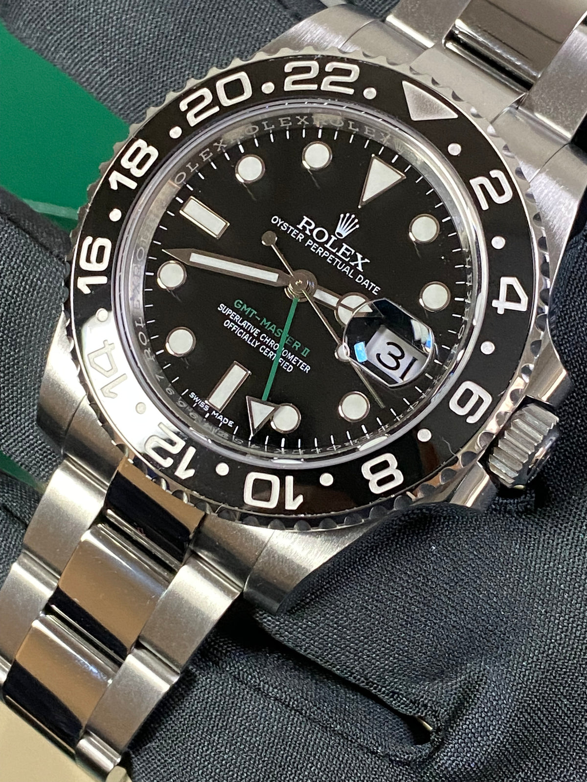 Rolex Steel GMT-Master II - 2018 - Black Bezel - Black Dial - Oyster Bracelet - 116710LN