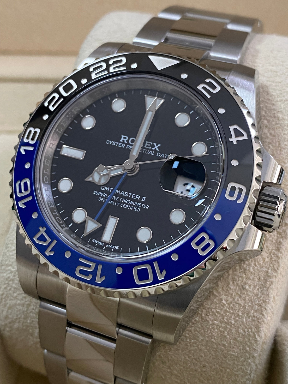 Rolex Steel GMT-Master II - 2016 - "Batman" - 116710BLNR *FULL SET*