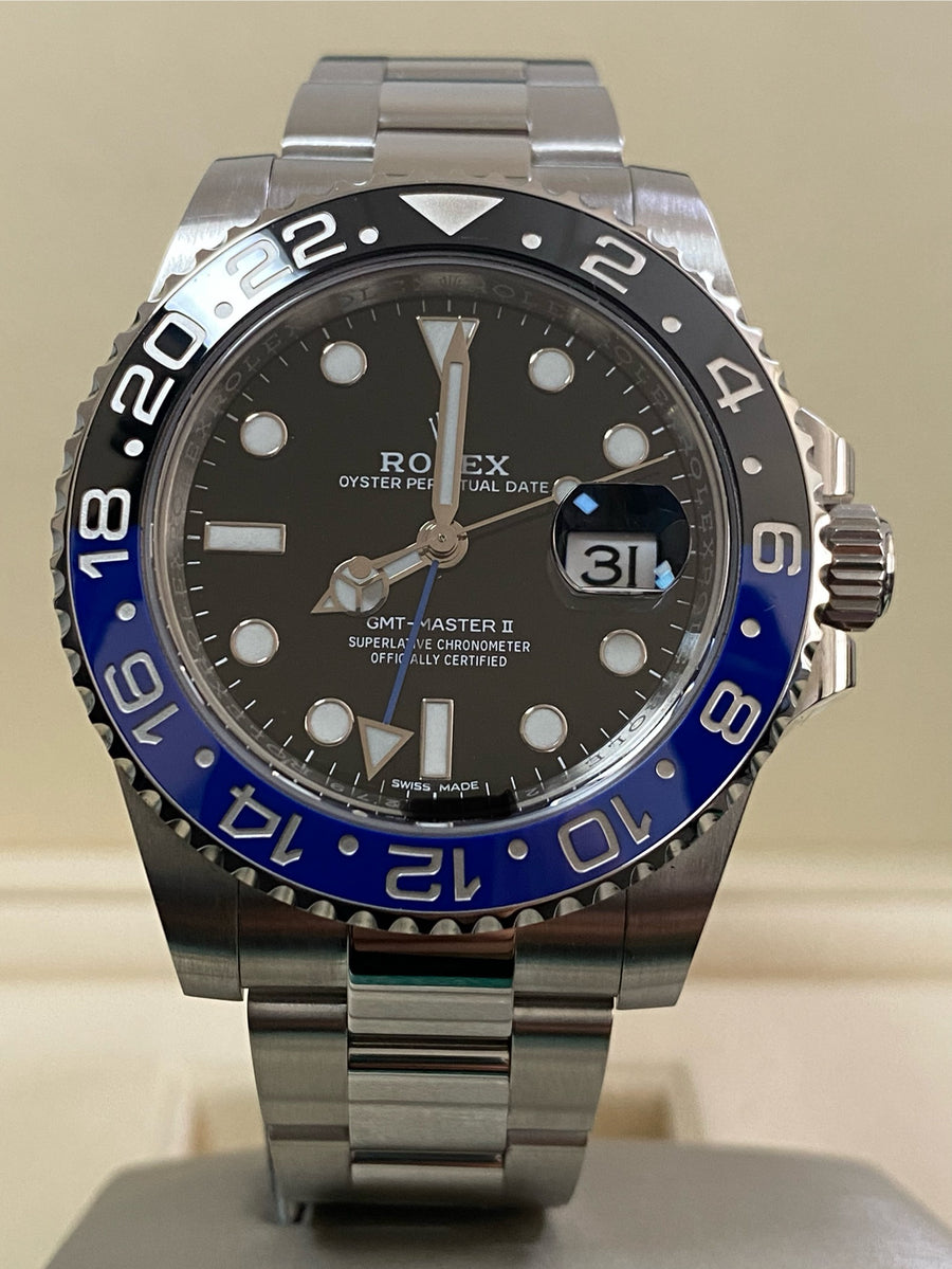 Rolex Steel GMT-Master II - 2016 - "Batman" - 116710BLNR *FULL SET*