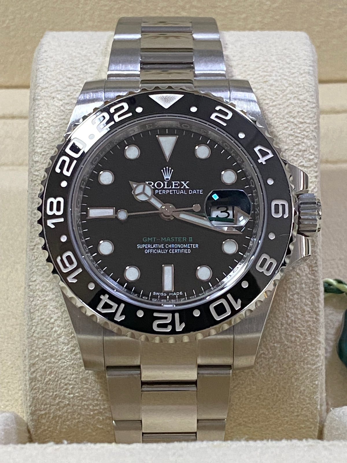 Rolex Steel GMT-Master II - 2018 - Black Bezel - Black Dial - Oyster Bracelet - 116710LN