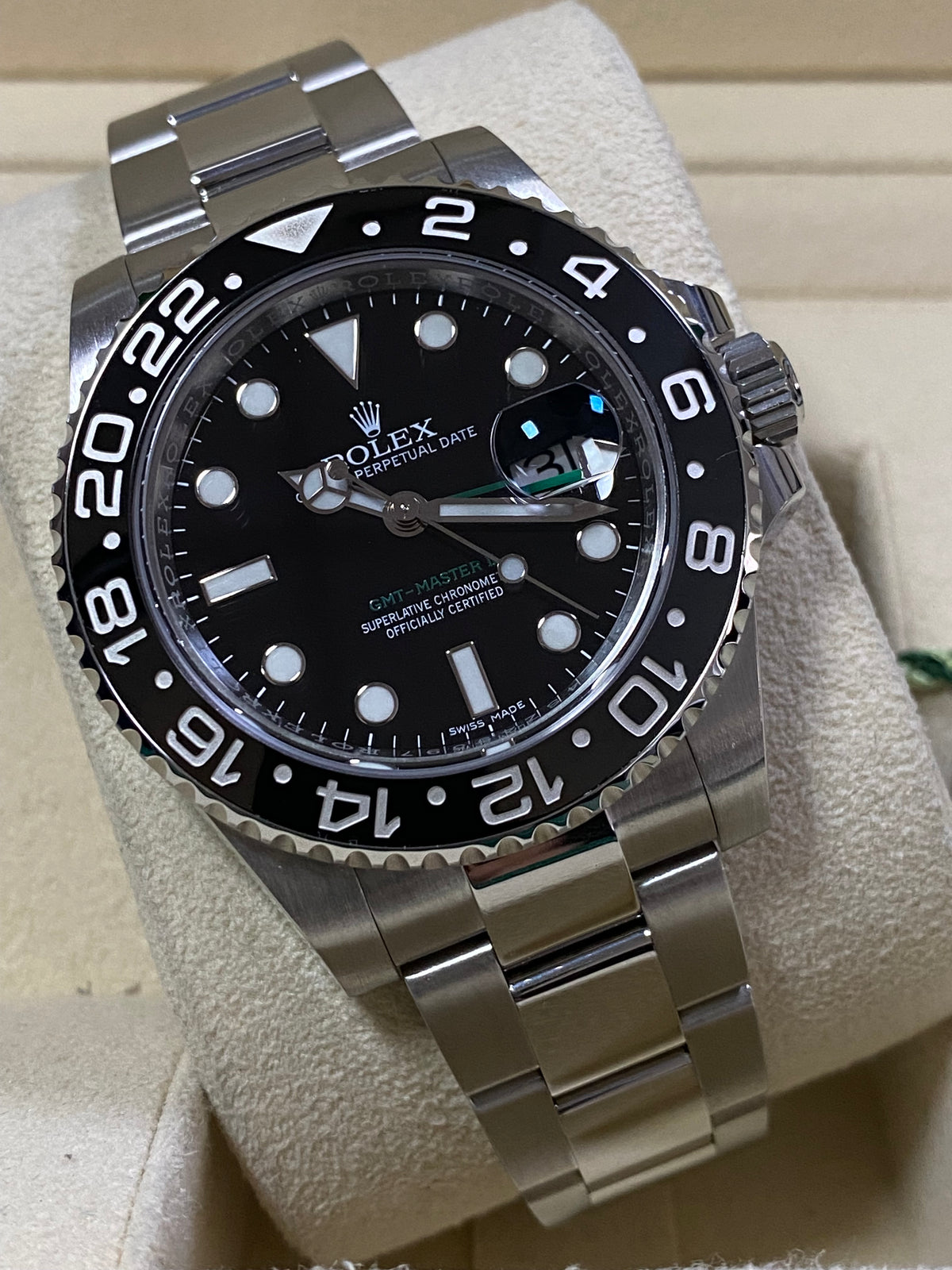 Rolex Steel GMT-Master II - 2018 - Black Bezel - Black Dial - Oyster Bracelet - 116710LN